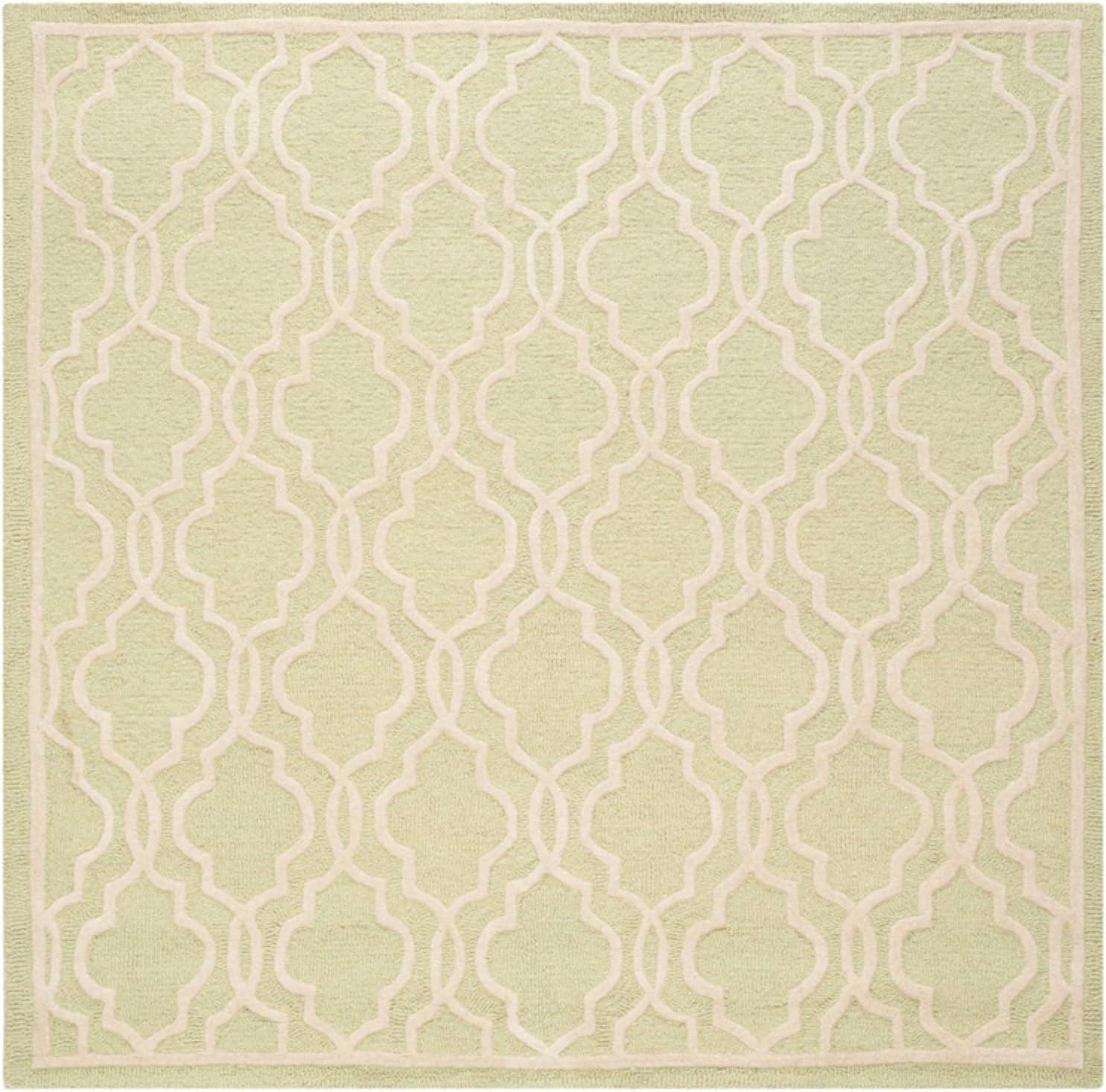 SAFAVIEH Cambridge Kyle Geometric Wool Area Rug, Black/Ivory, 2'6" x 4'