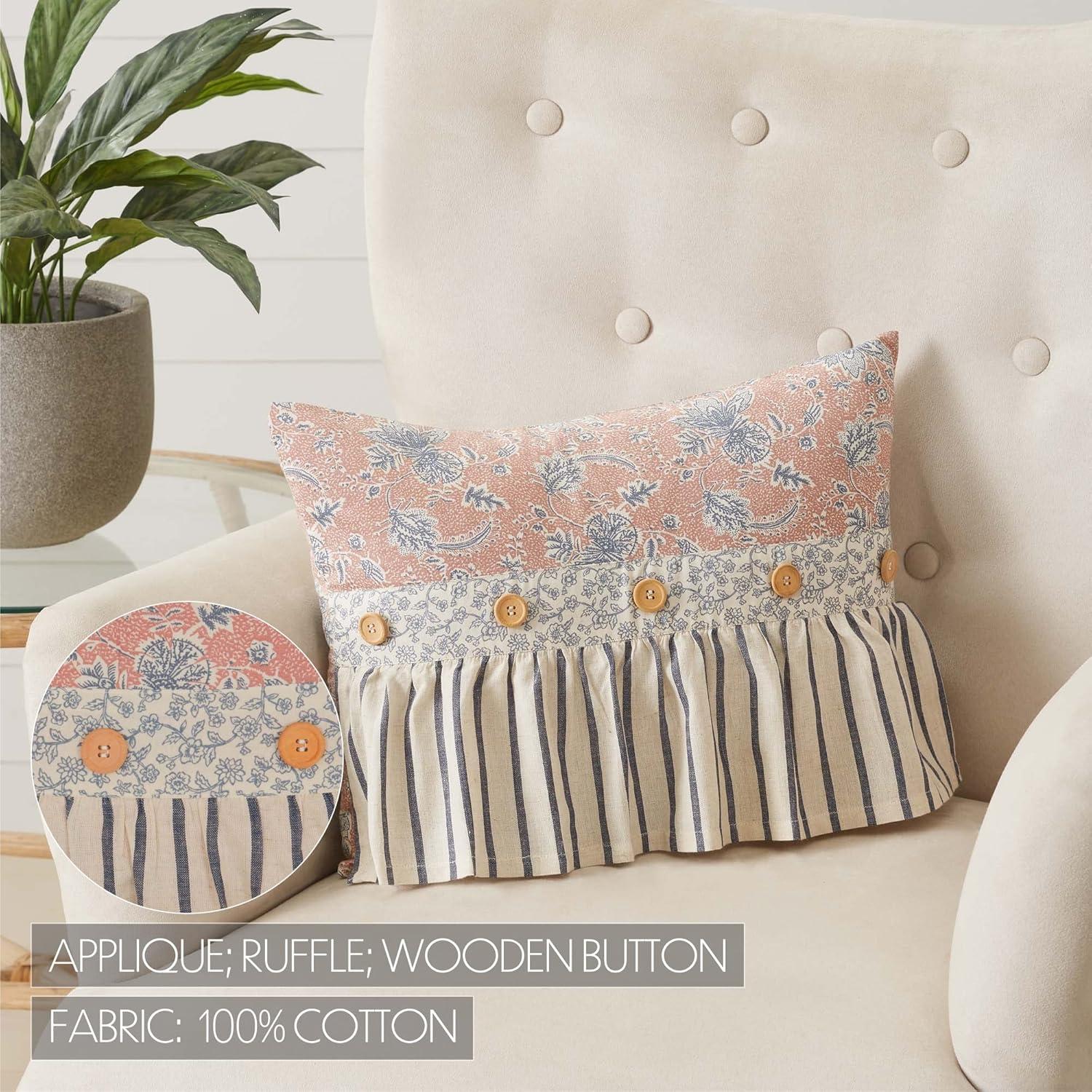 VHC Brands Cotton Reversible Throw Pillow