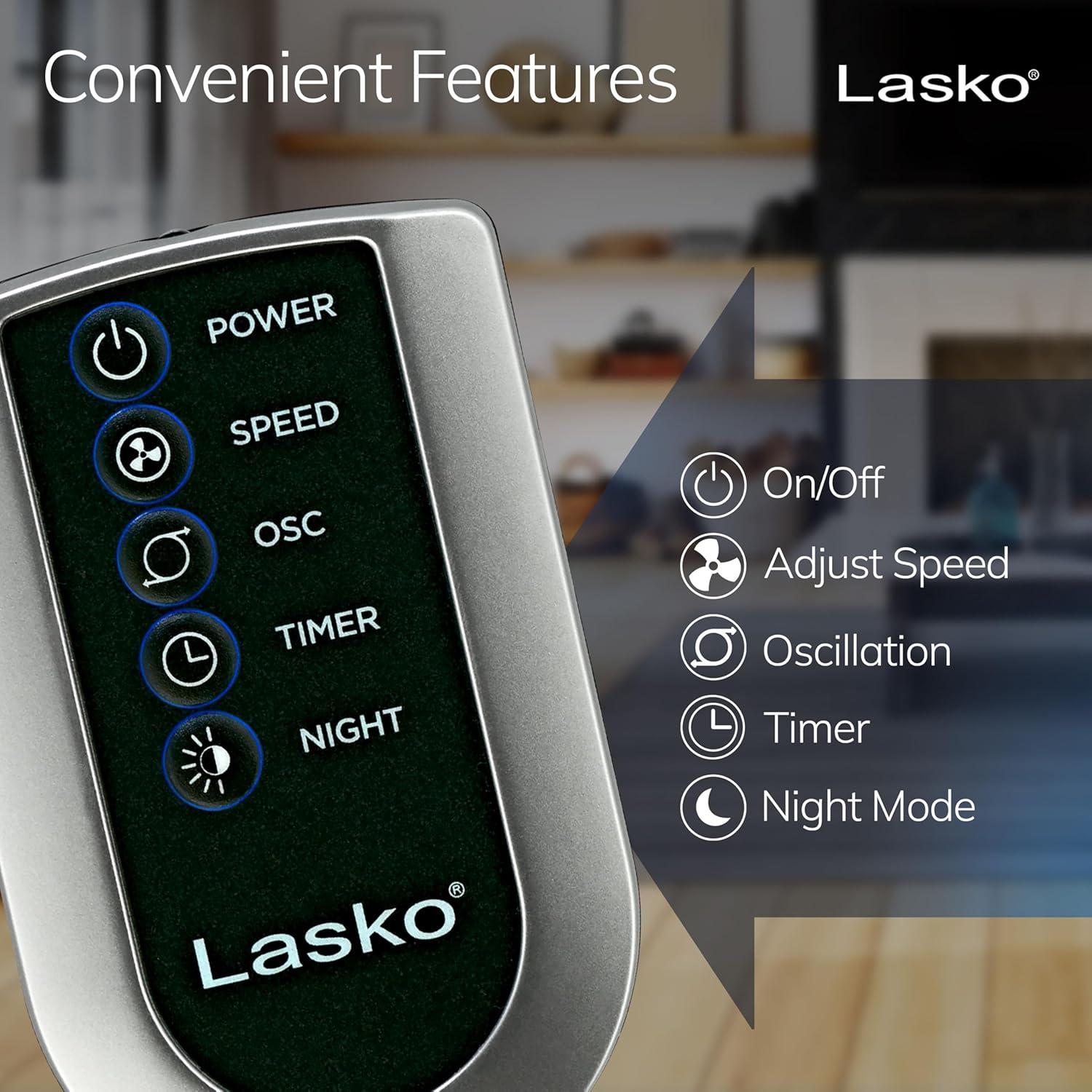 Lasko 48 Tower Fan with Remote Control