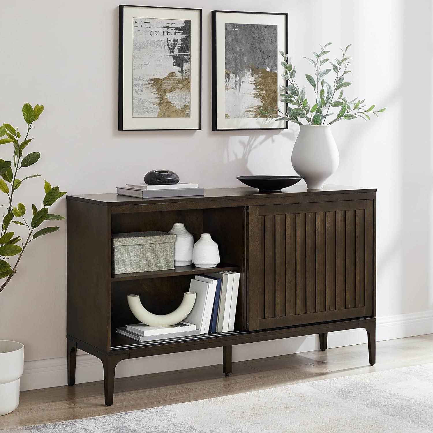 Crosley 54" Asher Sideboard Dark Brown