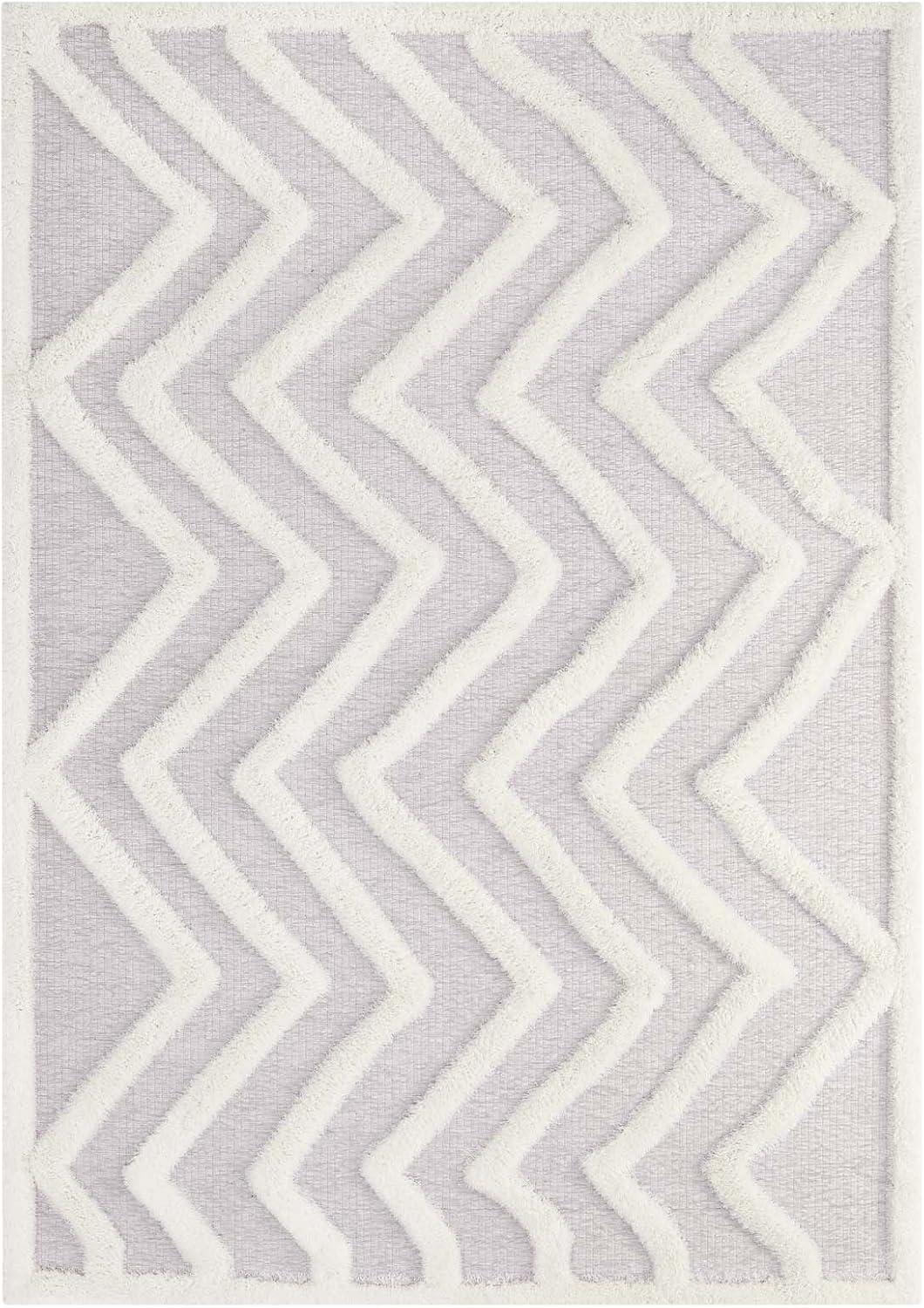 Modway Modway Pathway Abstract Chevron Shag Area Rug