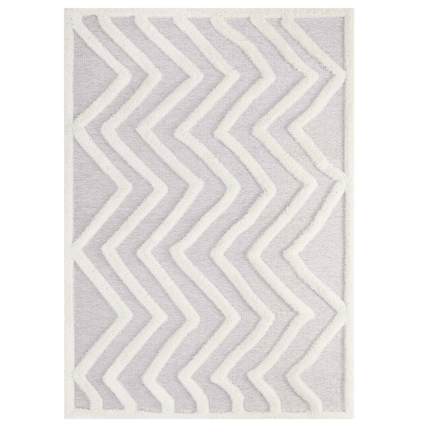 Modway Modway Pathway Abstract Chevron Shag Area Rug
