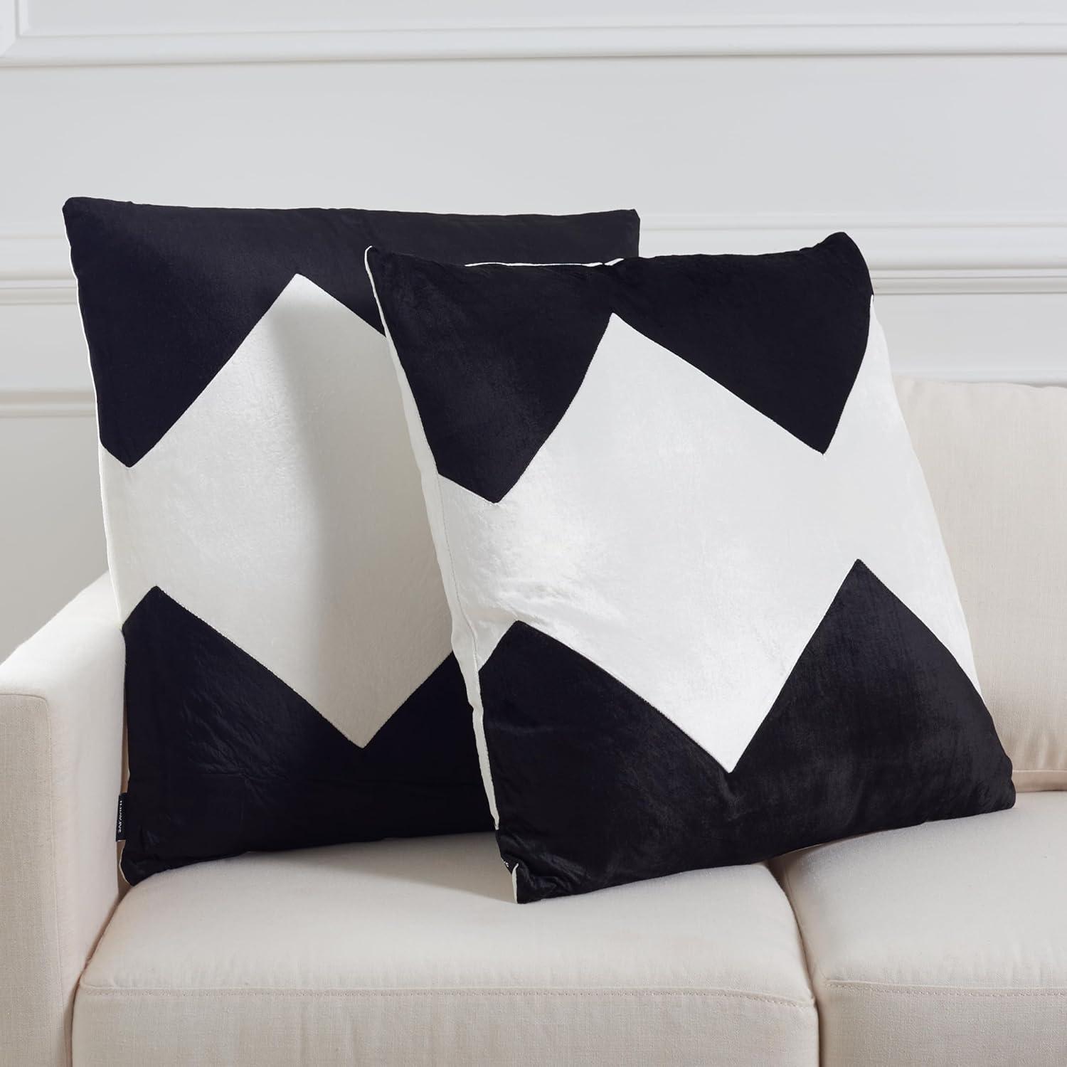 Cotton Blend Reversible Throw Pillow