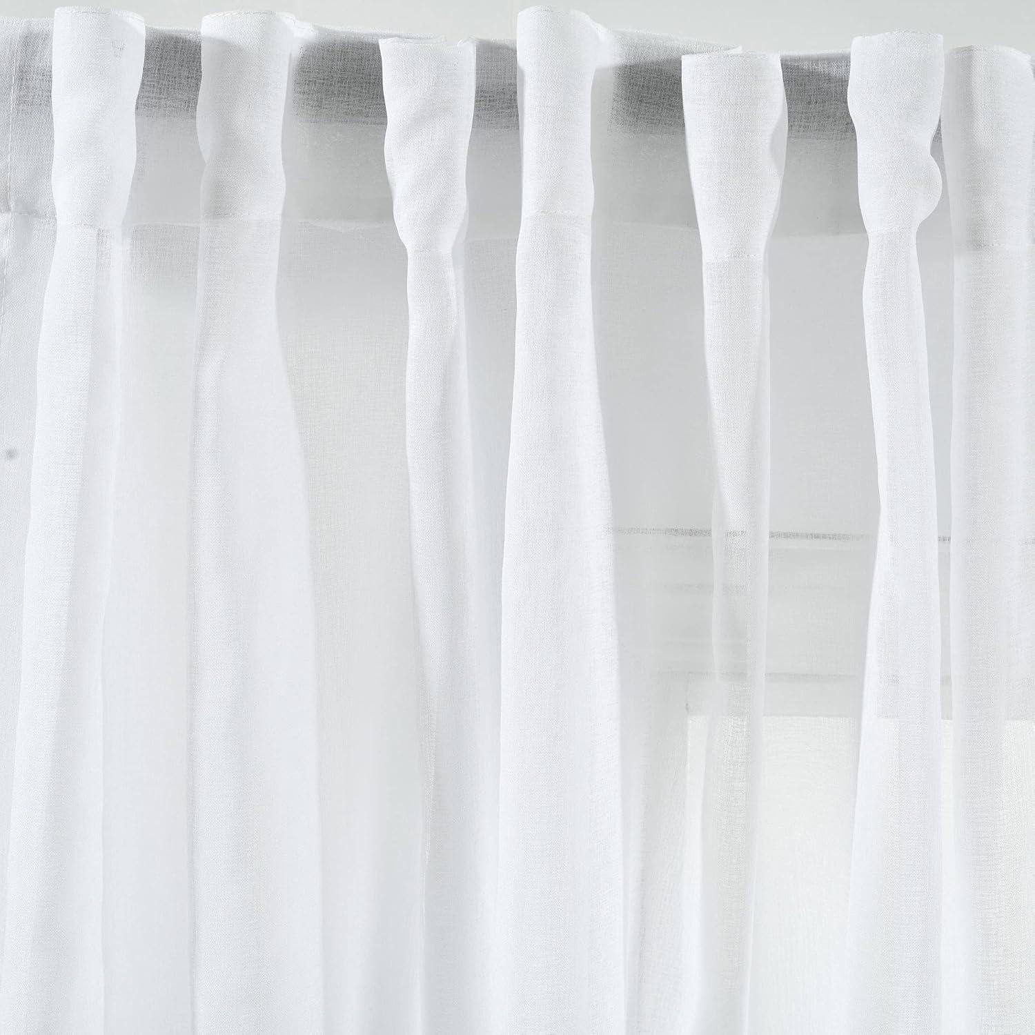 Lush Decor Zuri Floral Sheer Rod Pocket Curtain Panels (Set of 2)