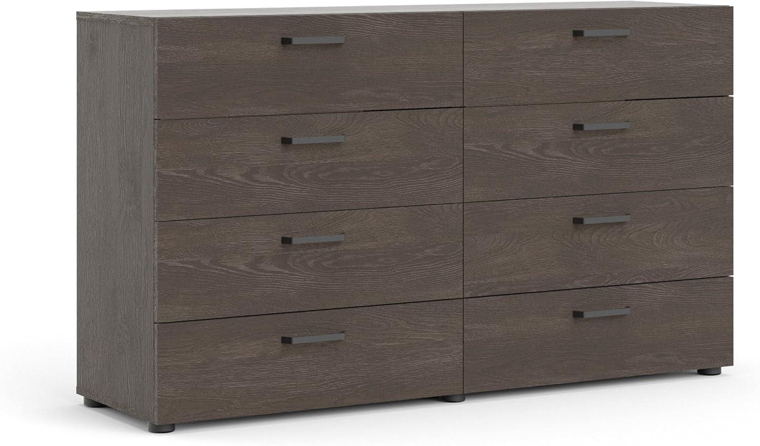 Dark Chocolate 8-Drawer Double Dresser with Streamlined Hardware