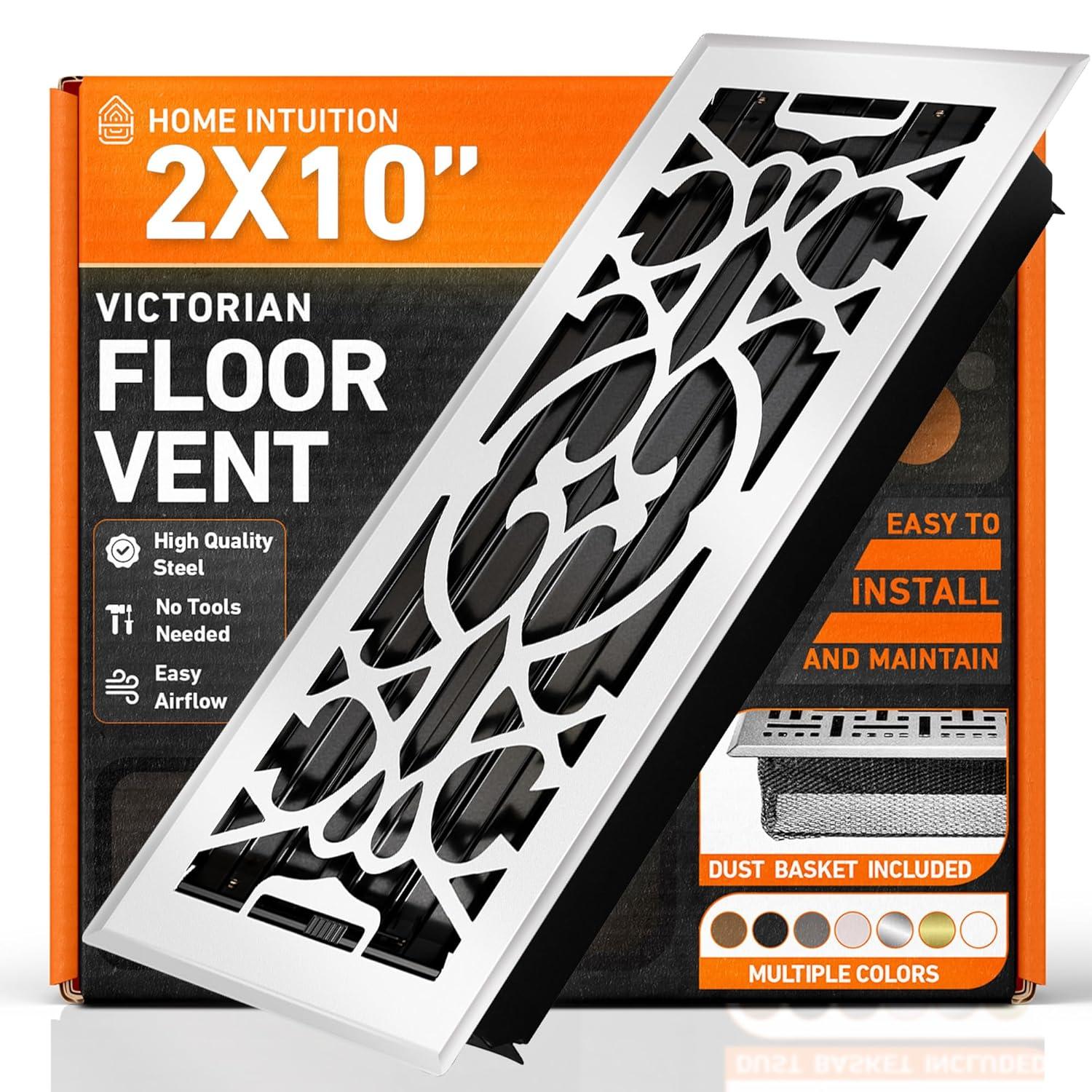 Home Intuition Victorian Floor Vent Cover Register With Mesh Net