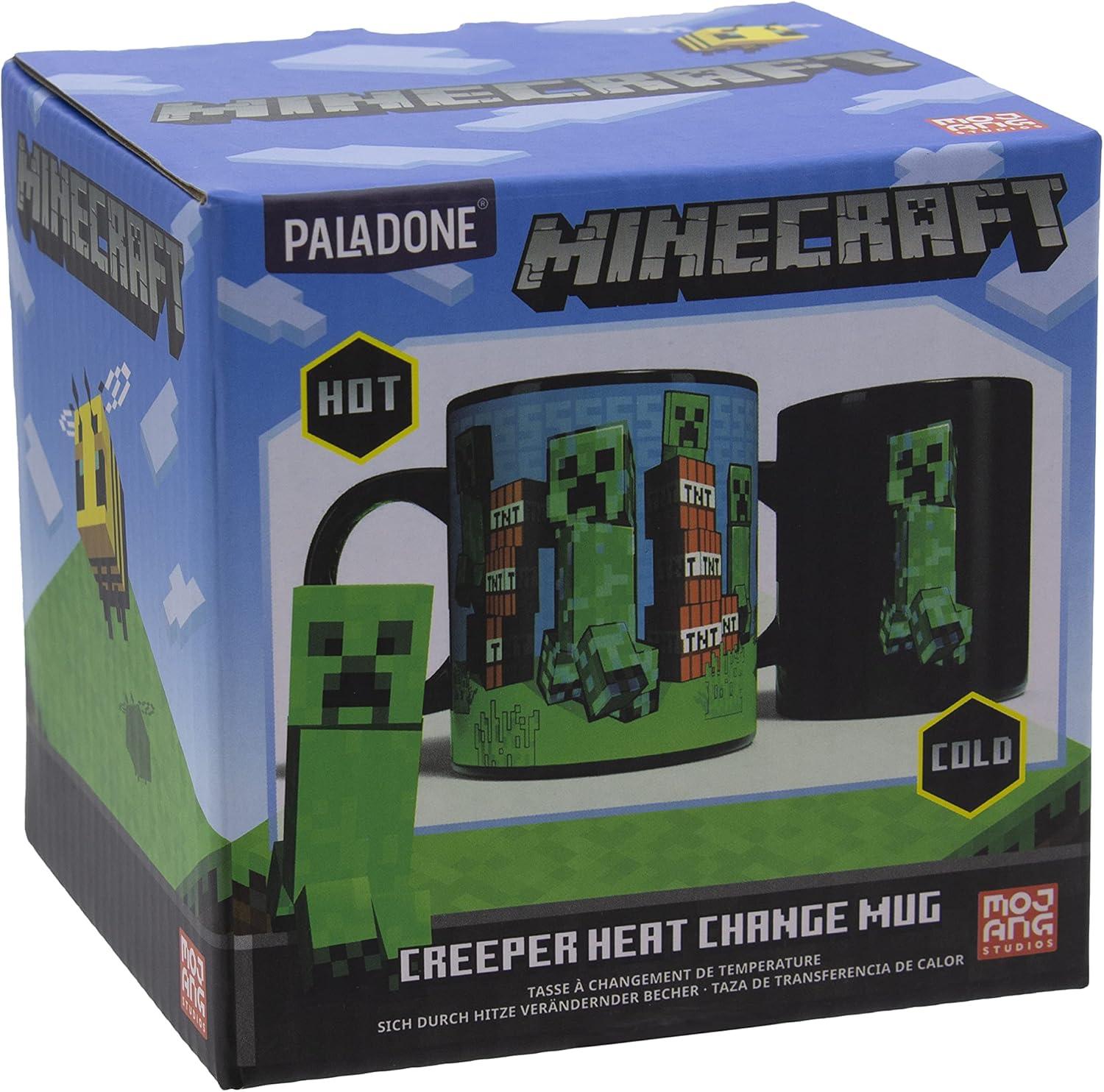 Minecraft Black Ceramic Heat Change Creeper Mug