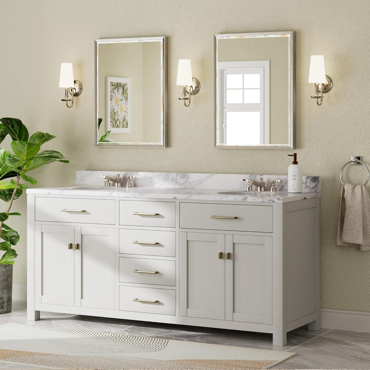 Lohoski Decorative Wall Mirror Beveled Design, Bathroom Vanity Mirror Accent Mirror Finish