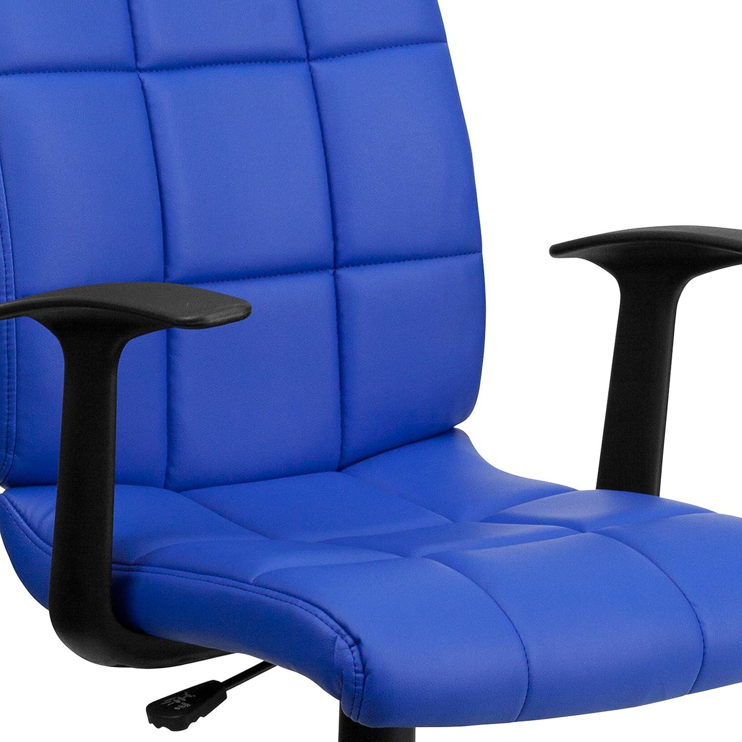 ColorLife Bonavant Mid-Back Quilted Vinyl Swivel Task Office Chair
