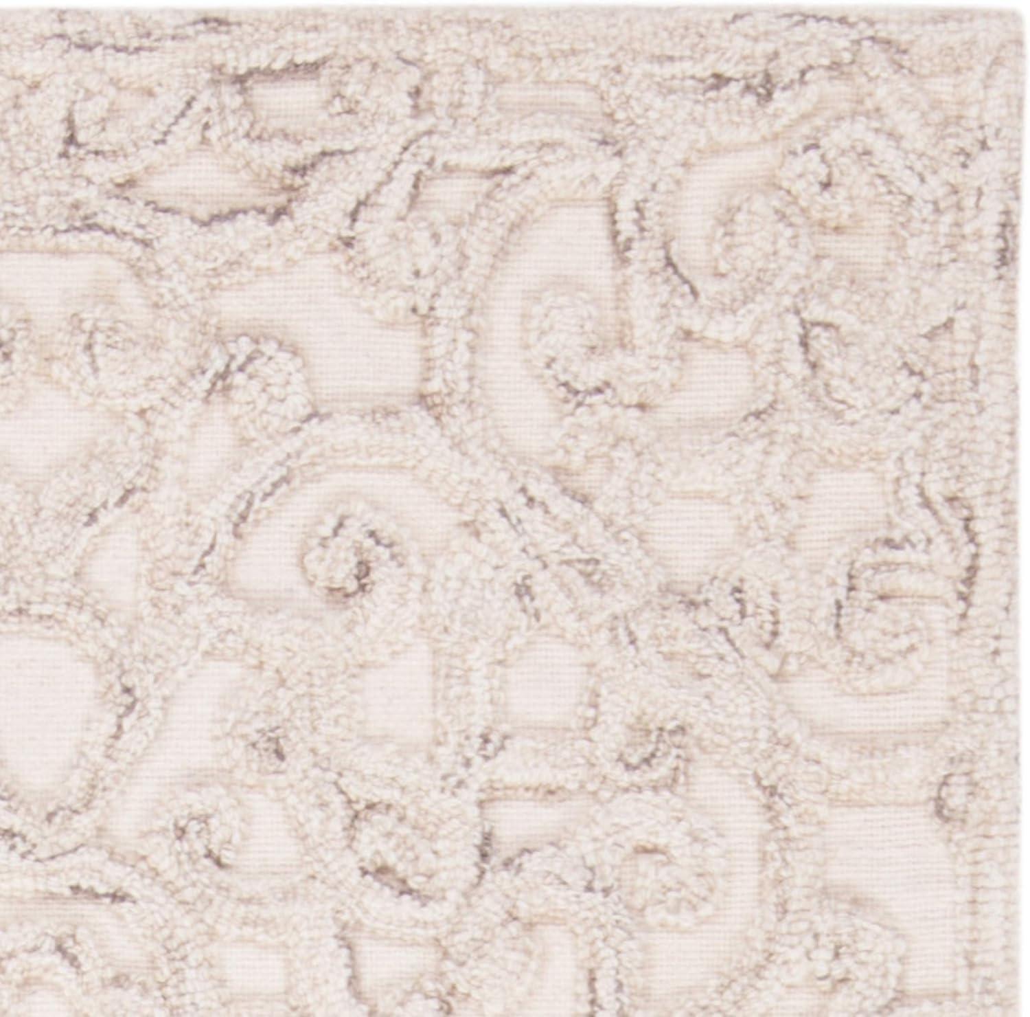 Trace TRC103 Hand Tufted Accent Rug - Camel/Ivory - 2'3"x4' - Safavieh.