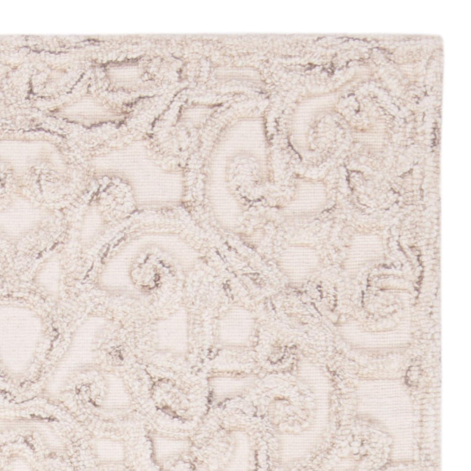 Trace TRC103 Hand Tufted Accent Rug - Camel/Ivory - 2'3"x4' - Safavieh.