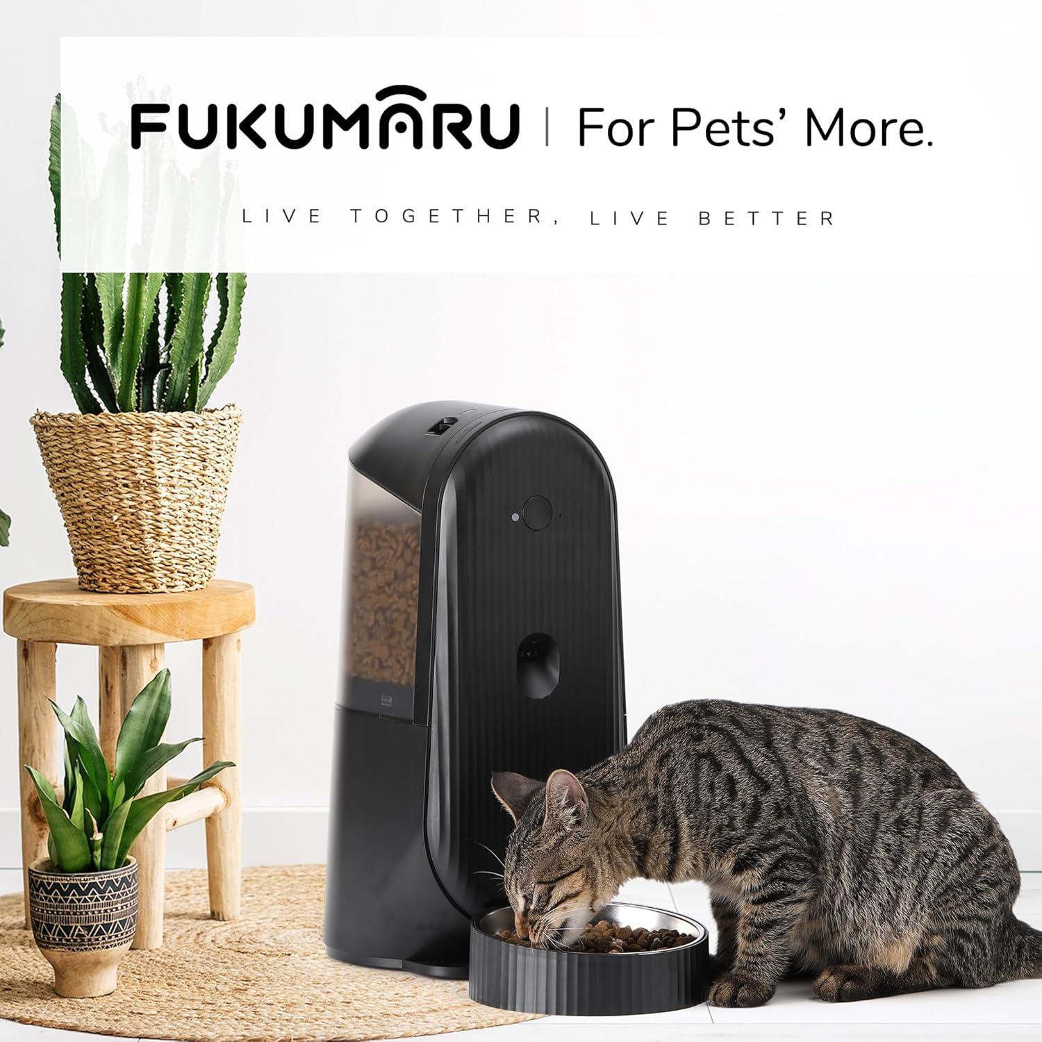 Automatic Cat Feeder, 2 In 1 Automatic Pet Feeders With Camera And Audio, Support DIY Meals And Timed Control Wifi Cat Food Dispenser, Suit For Cat And Dog