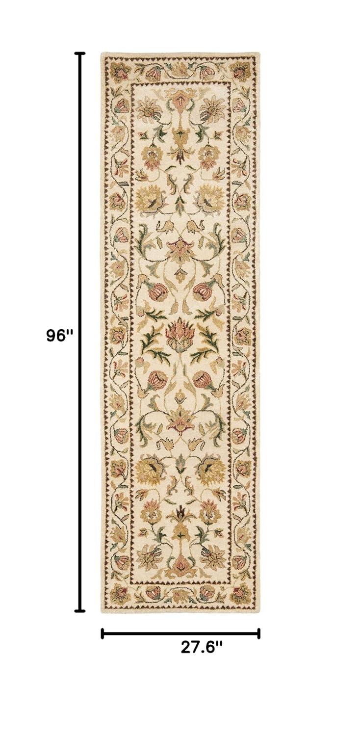 SAFAVIEH Bergama Michayla Oriental Wool Runner Rug, Ivory, 2'3" x 8'