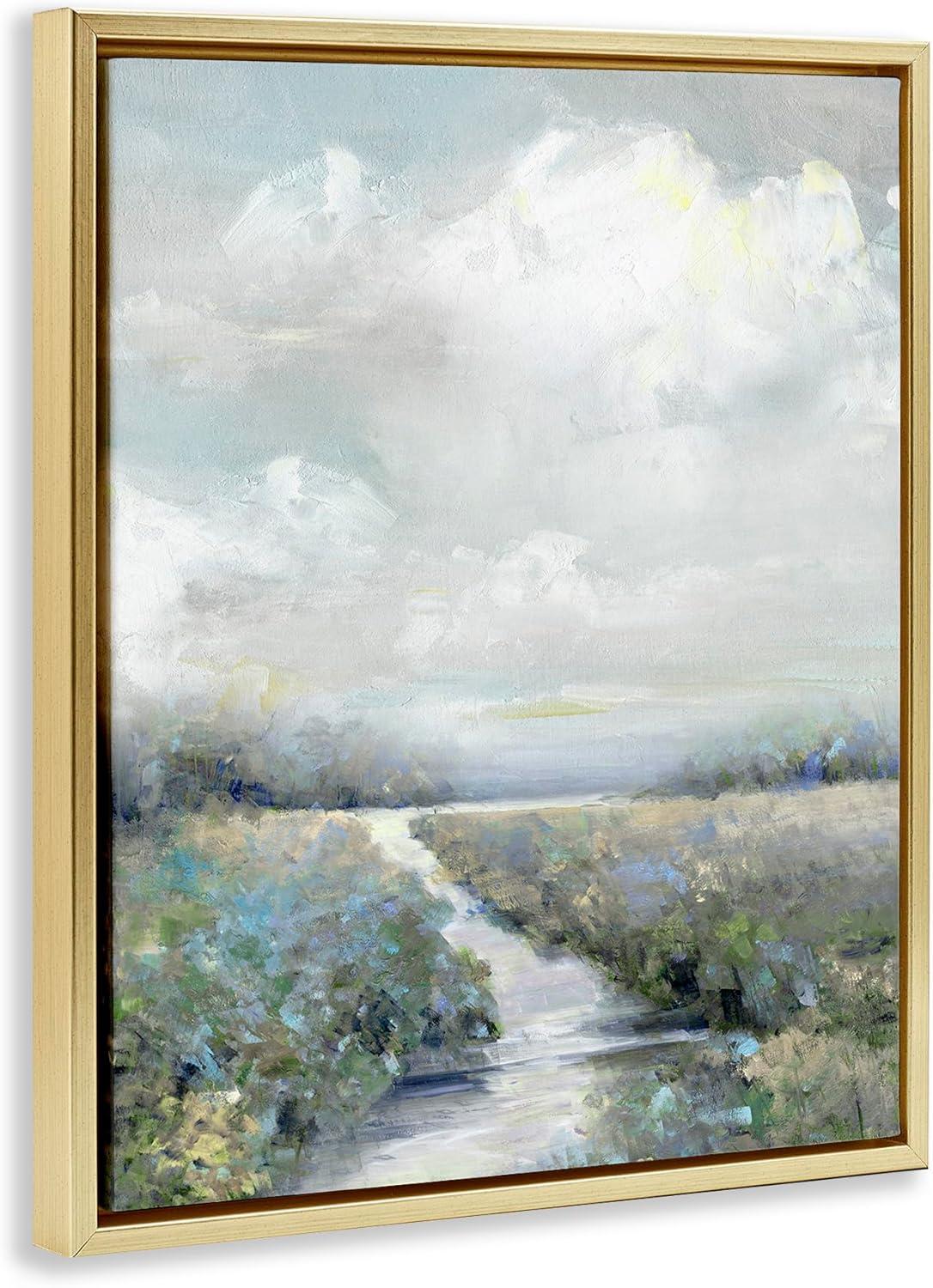 Stupell Industries Tranquil Flower Meadow Path, 25" x 31"