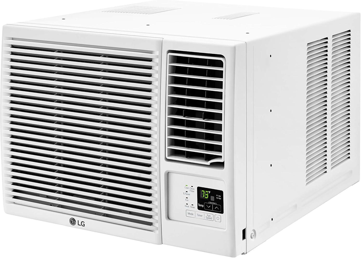 23,000 BTU 230V Window-Mounted Air Conditioner with 11,600 BTU Supplemental Heat Function