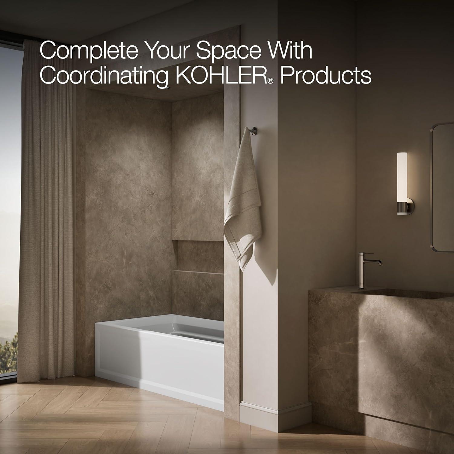 72" x 36" Acrylic Alcove Soaking Bathtub with Comfort Depth