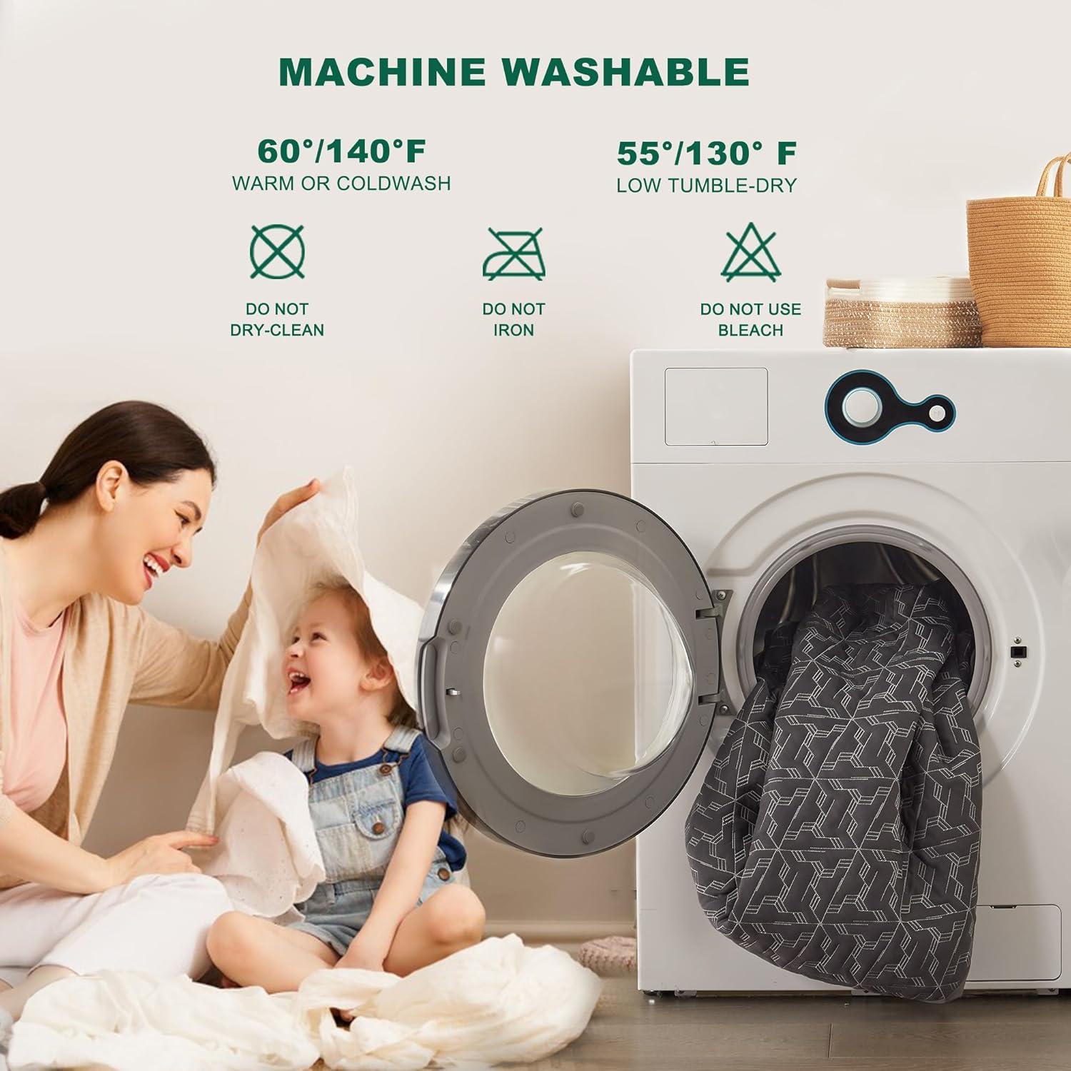 Queen Size Waterproof Mattress Protector, 40% Rayon Derived From Bamboo Grey Mattress Pad Cover, 3D Air Fabric Breathable Mattress Pad Fitted With Deep Pocket 6"- 15" Machine Washable