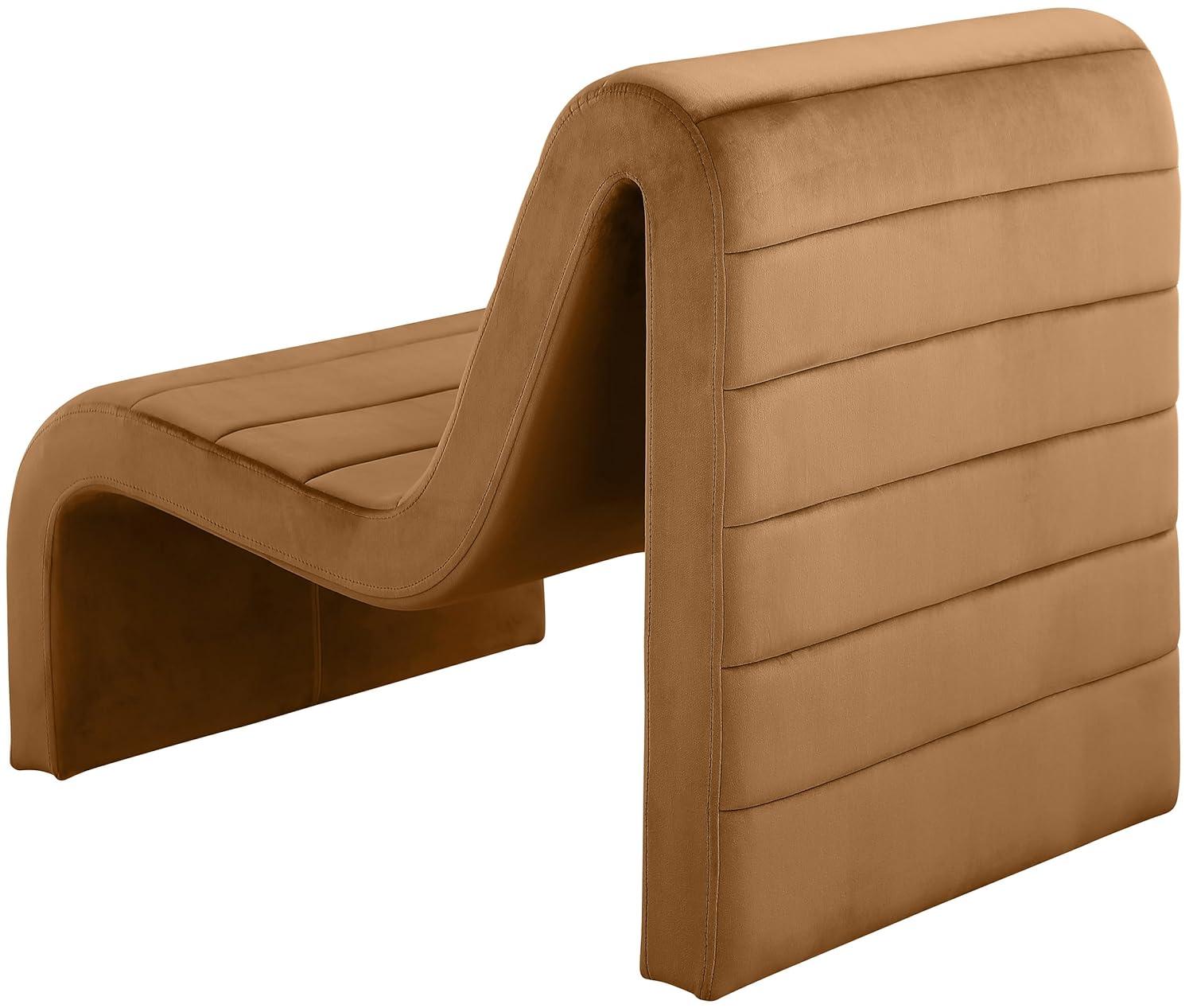 Meridian Furniture Ivy Saddle Velvet Accent Chair