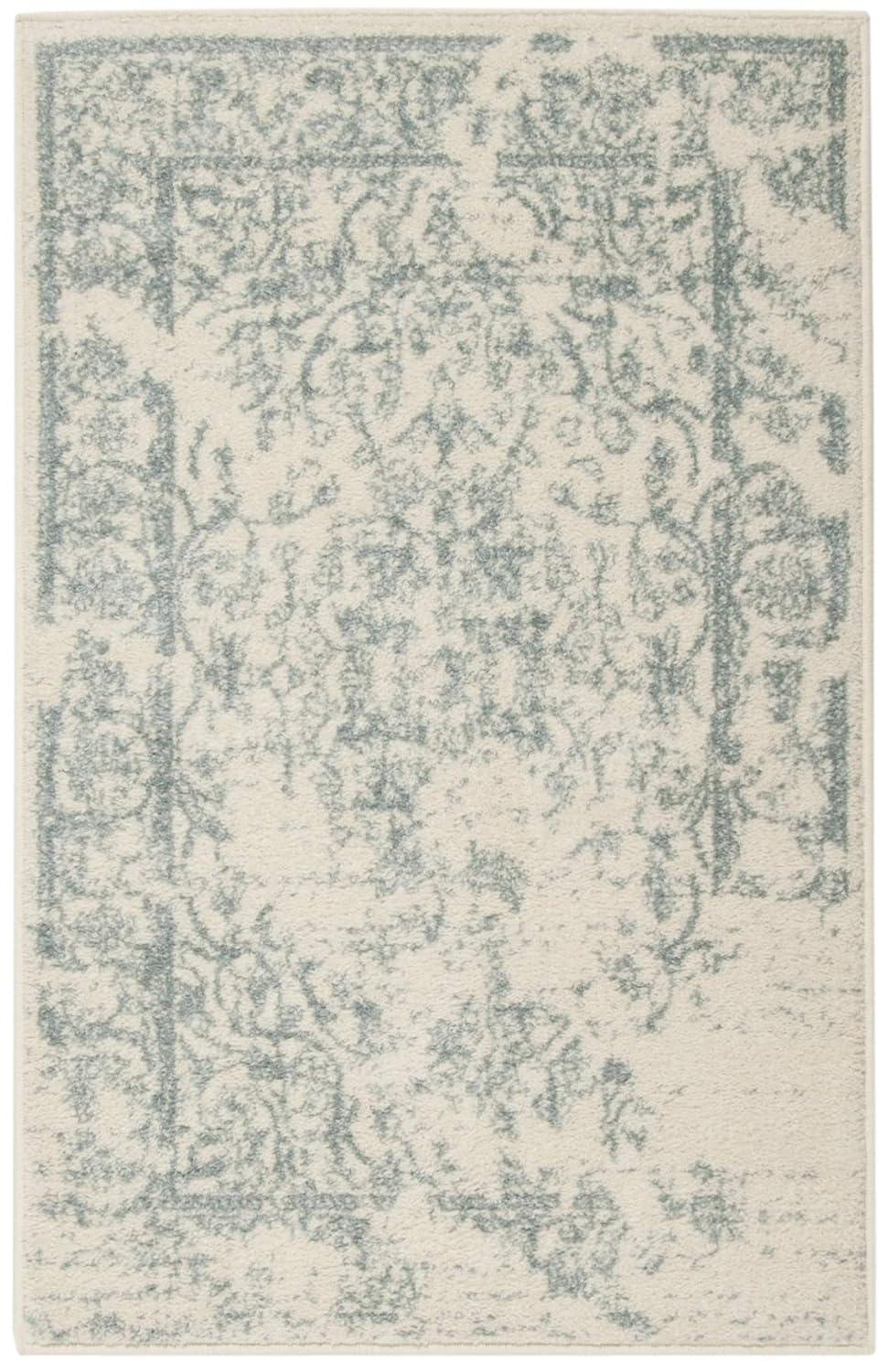 Adirondack ADR101 Power Loomed Accent Rug - Ivory/Slate - 2'6"x4' - Safavieh.