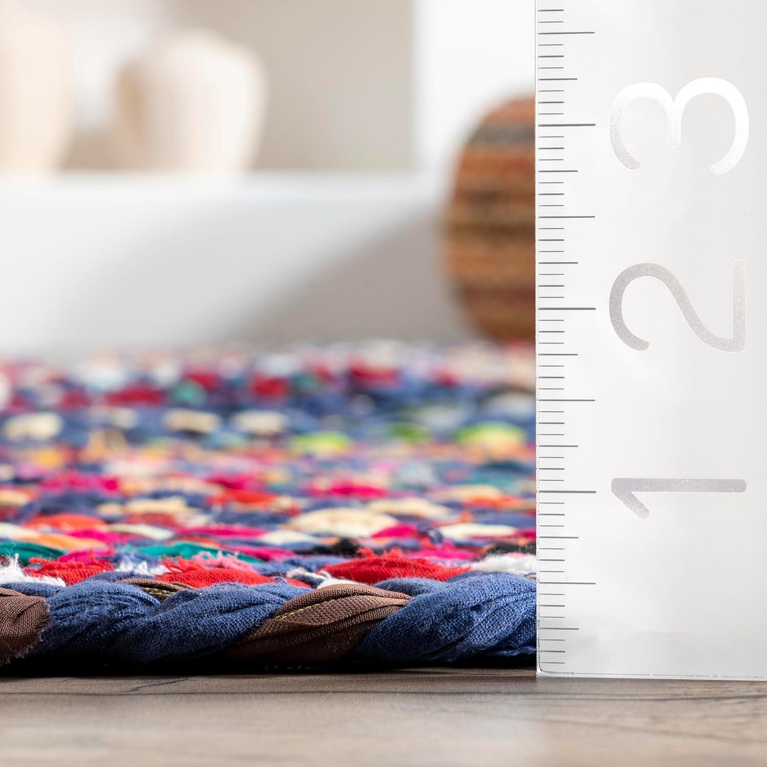 Nuloom Tammara Bohemian Hand Braided Indoor Area Rug, Runner 2' 6" x 10', Blue
