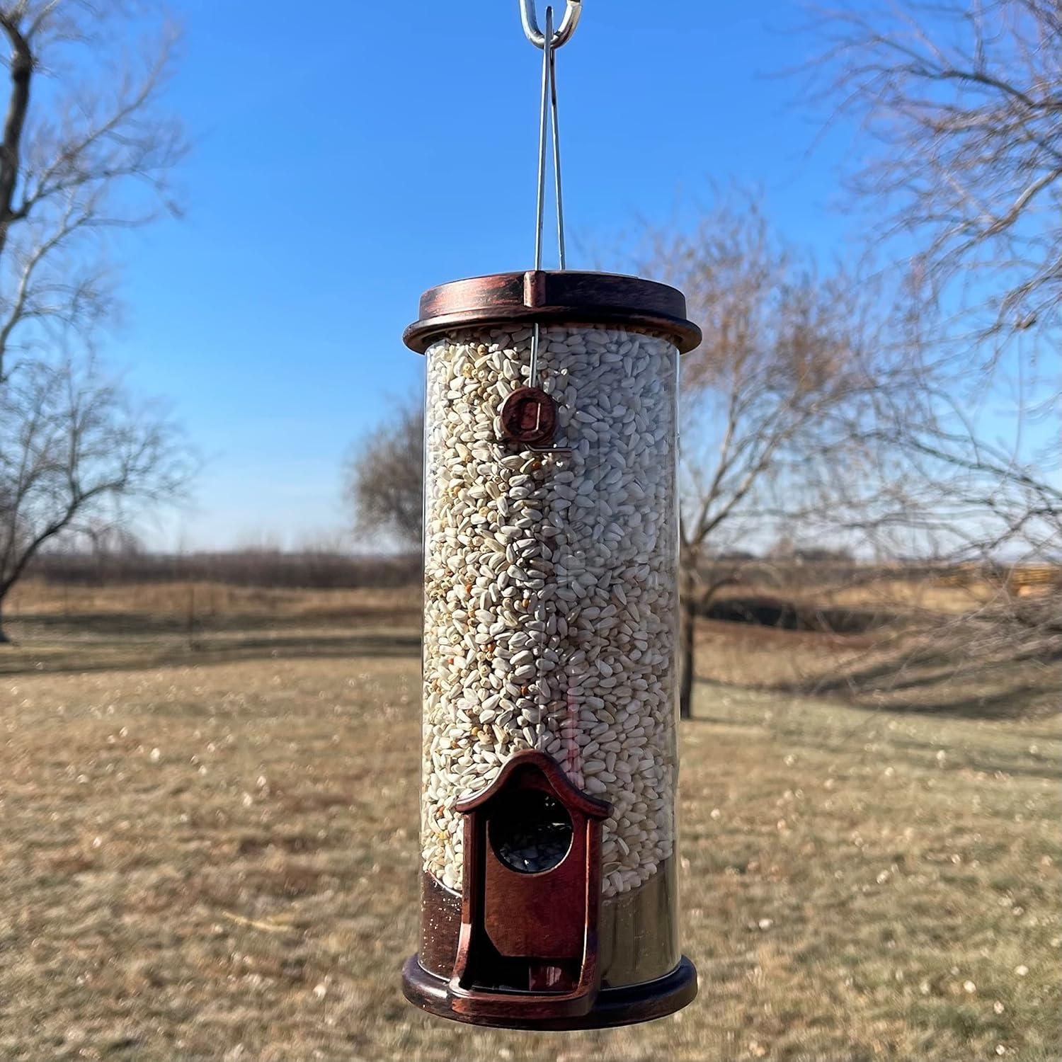 Clear Acrylic Surface Mount Bird Seed Tray with Drainage Holes