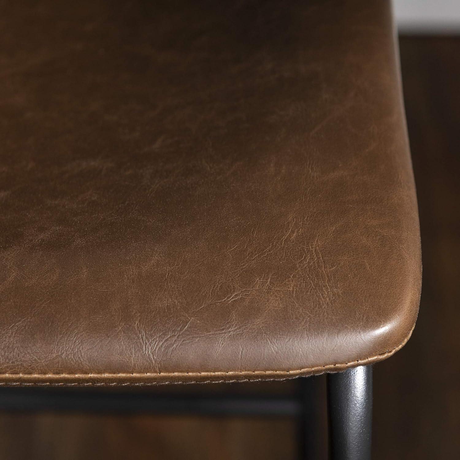 Keighley Upholstered 24.25'' Counter Stool with Metal Frame Jalasha (Set of 2)
