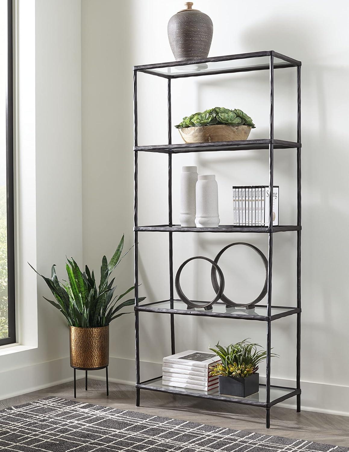 Ryandale 72'' H x 32'' W Aluminum Etagere Bookcase