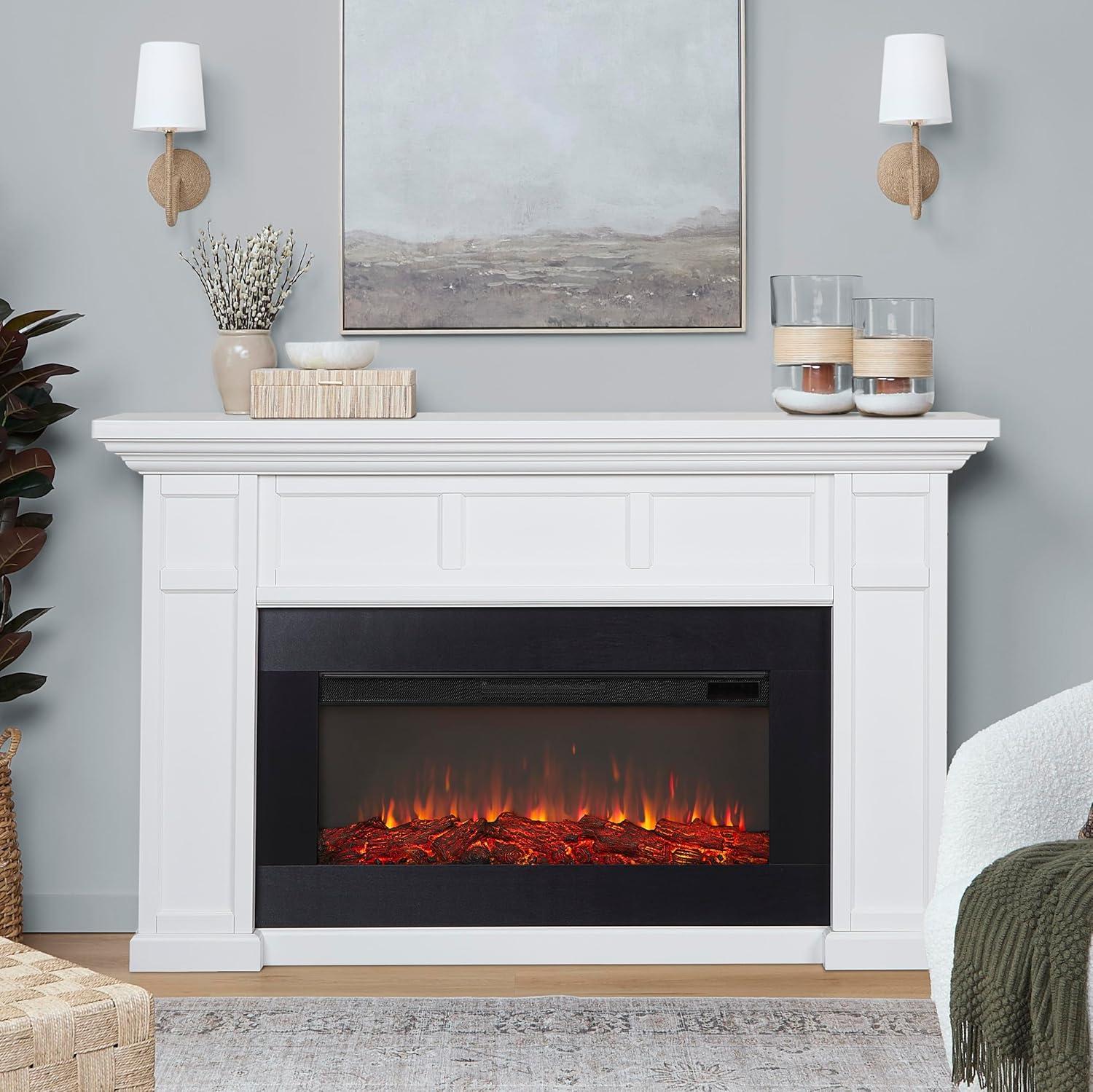 Alcott 75" Landscape Electric Fireplace by Real Flame
