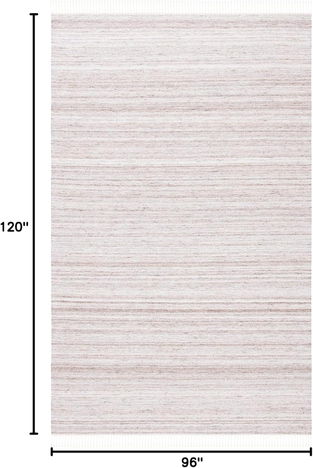 Kilim KLM551 Hand Loomed Area Rug - Ivory/Brown - 8'x10' - Safavieh.