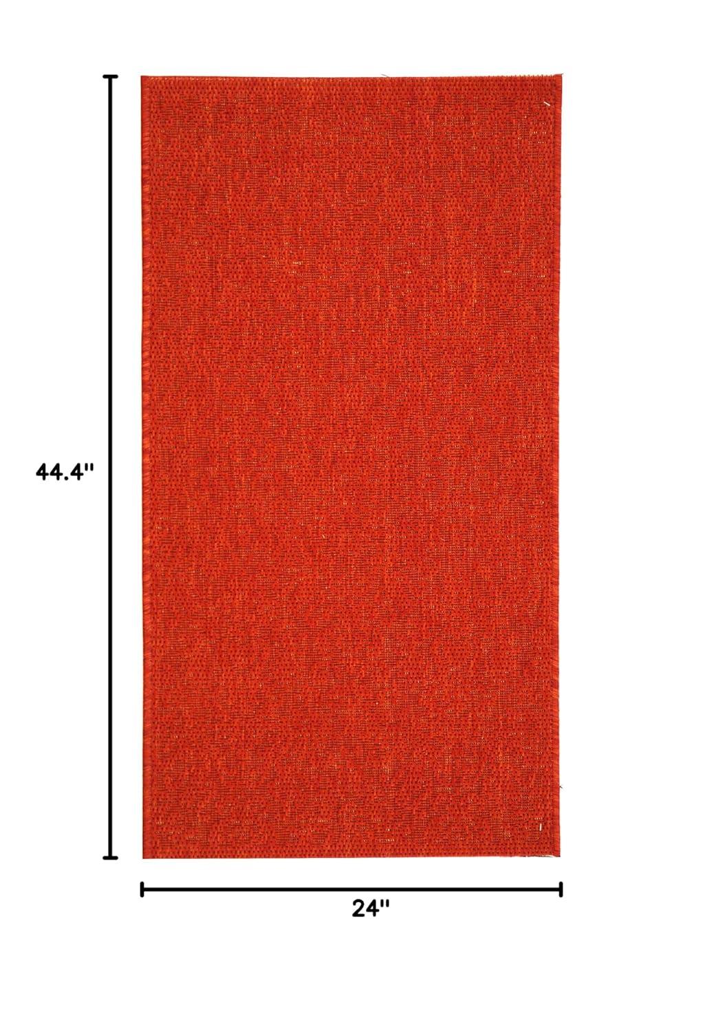 Courtyard CY2714 Power Loomed Indoor and Outdoor Accent Rug - Red/Red - 2'x3'7" - Safavieh