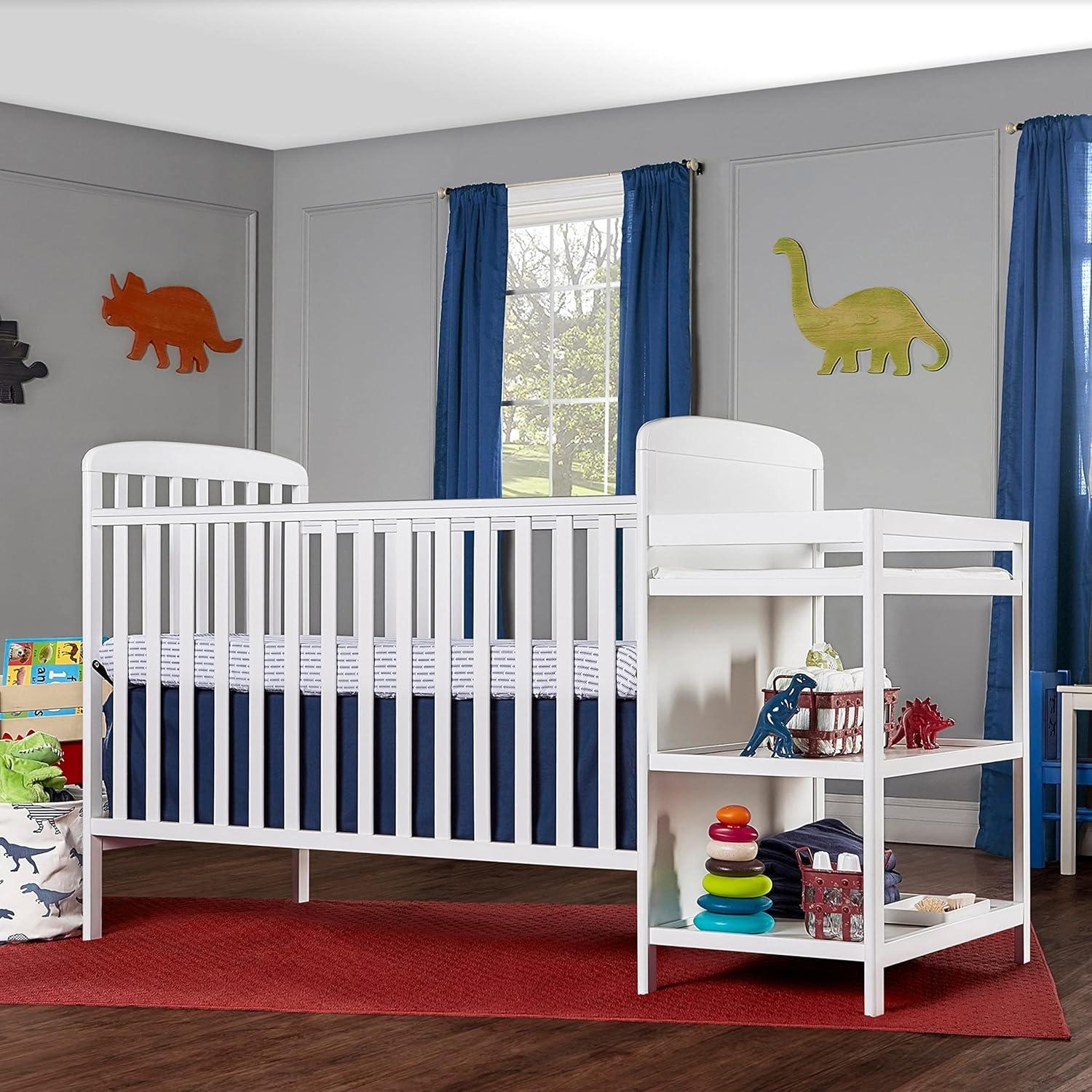 Dream On Me Anna 4 in 1 Full-Size Crib and Changing Table Combo