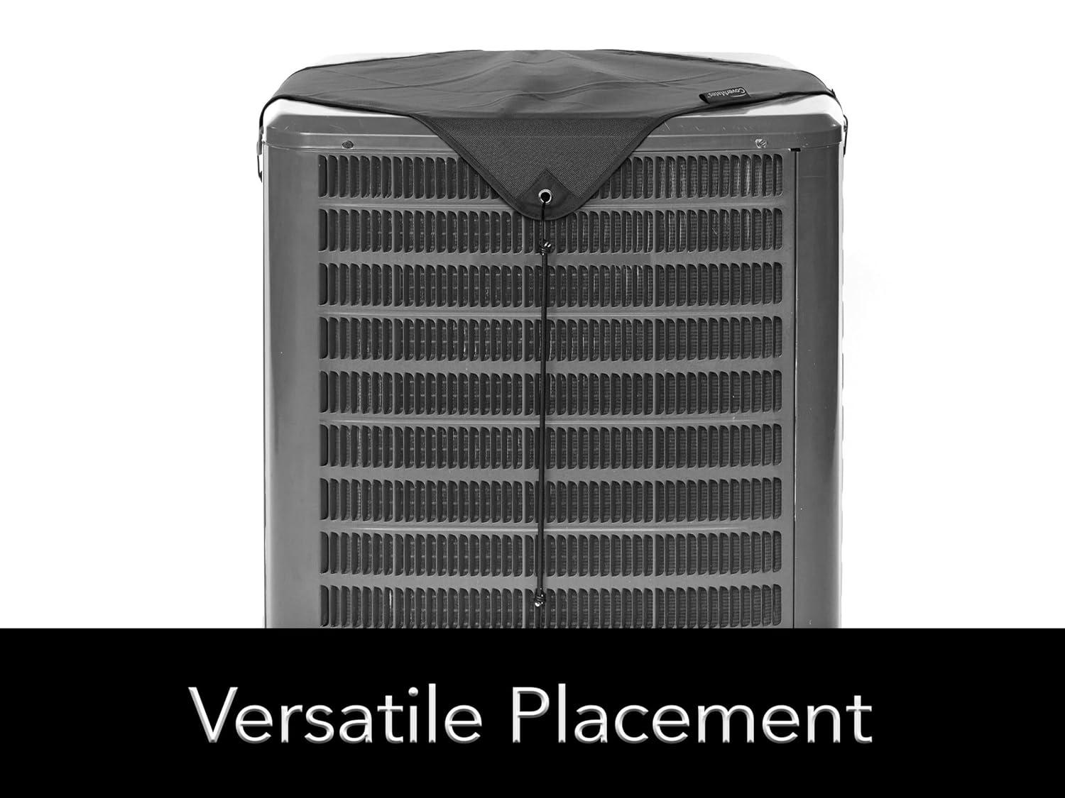 Covermates Mesh Top Air Conditioner Cover – Outdoor Protection for AC Units, Ultima 600D Polyester, Mesh Top 34W x 34D, Ripstop Black