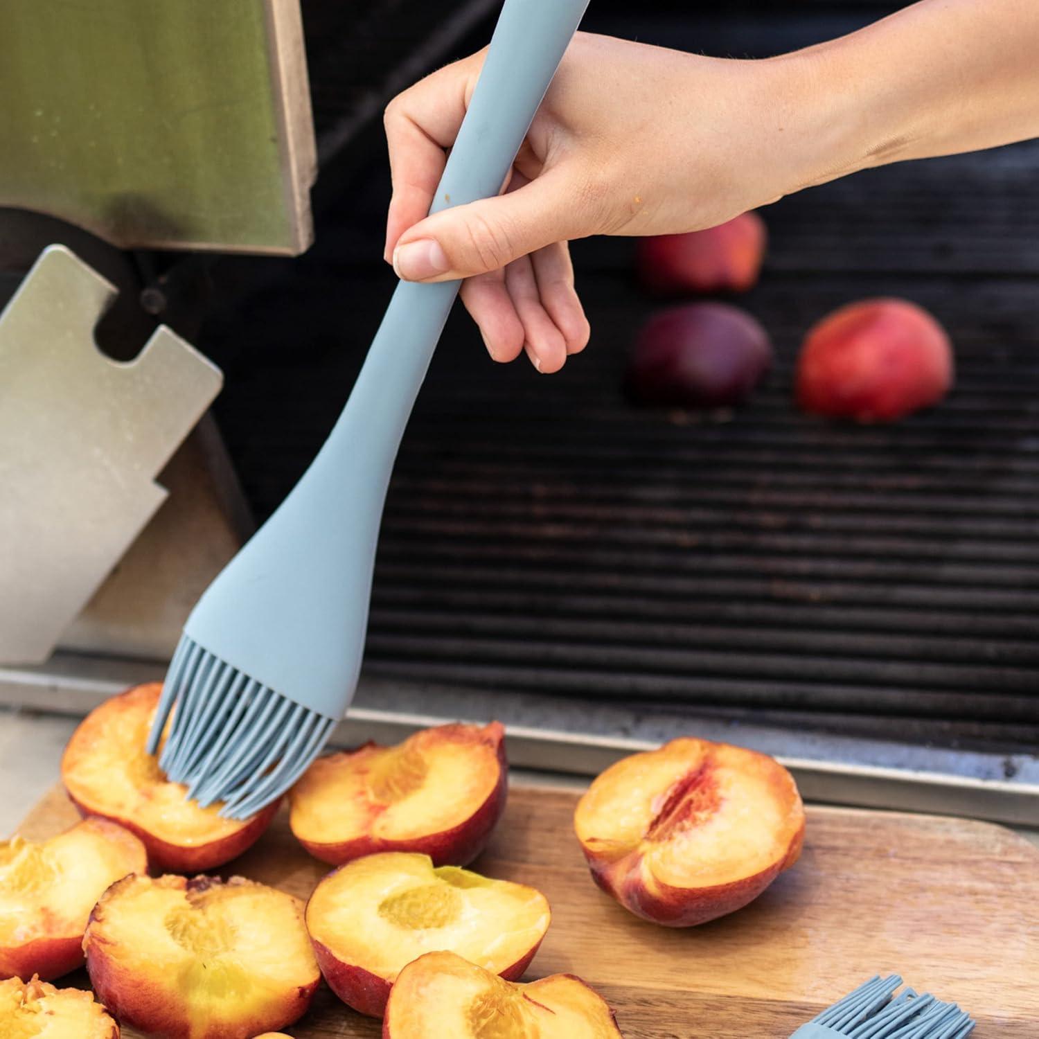 Red Silicone Heat-Resistant Grill Basting Brush