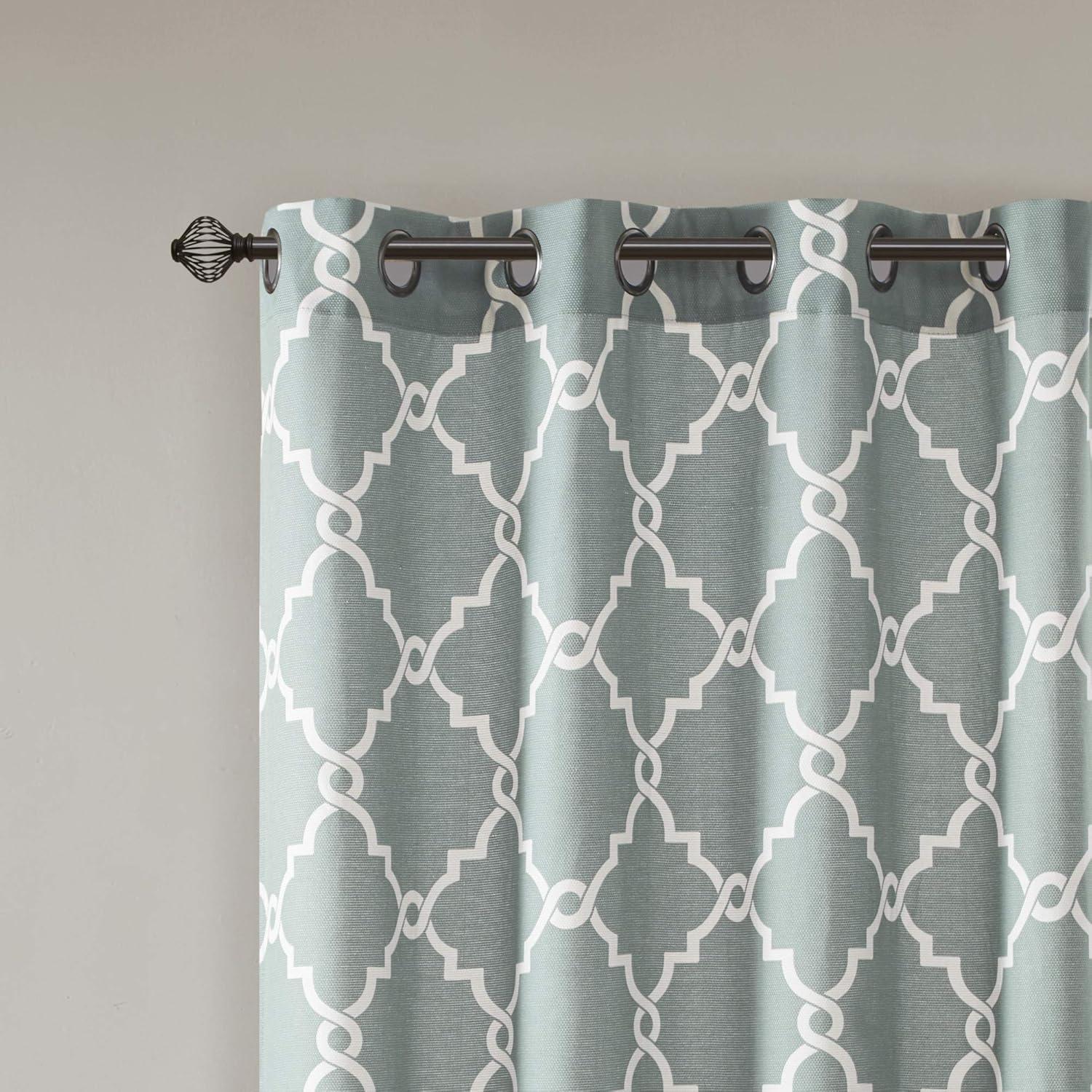 Madison Park Fretwork Print Grommet Top Single Window Curtain Panel & Reviews | Wayfair