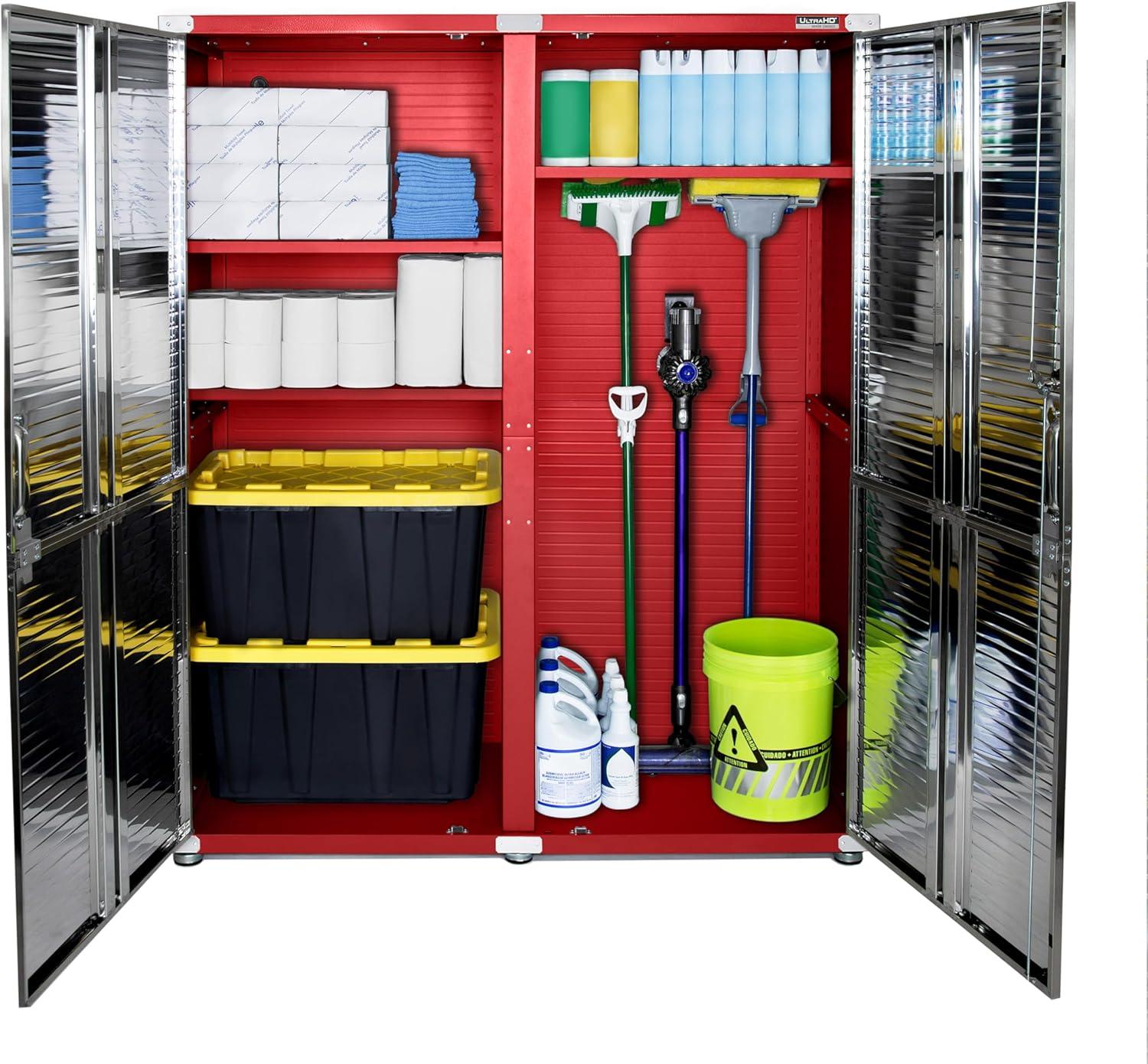 UltraHD® Seville Classics UltraHD Extra-Wide Storage Cabinet, 60" W x 24" D x 72" H