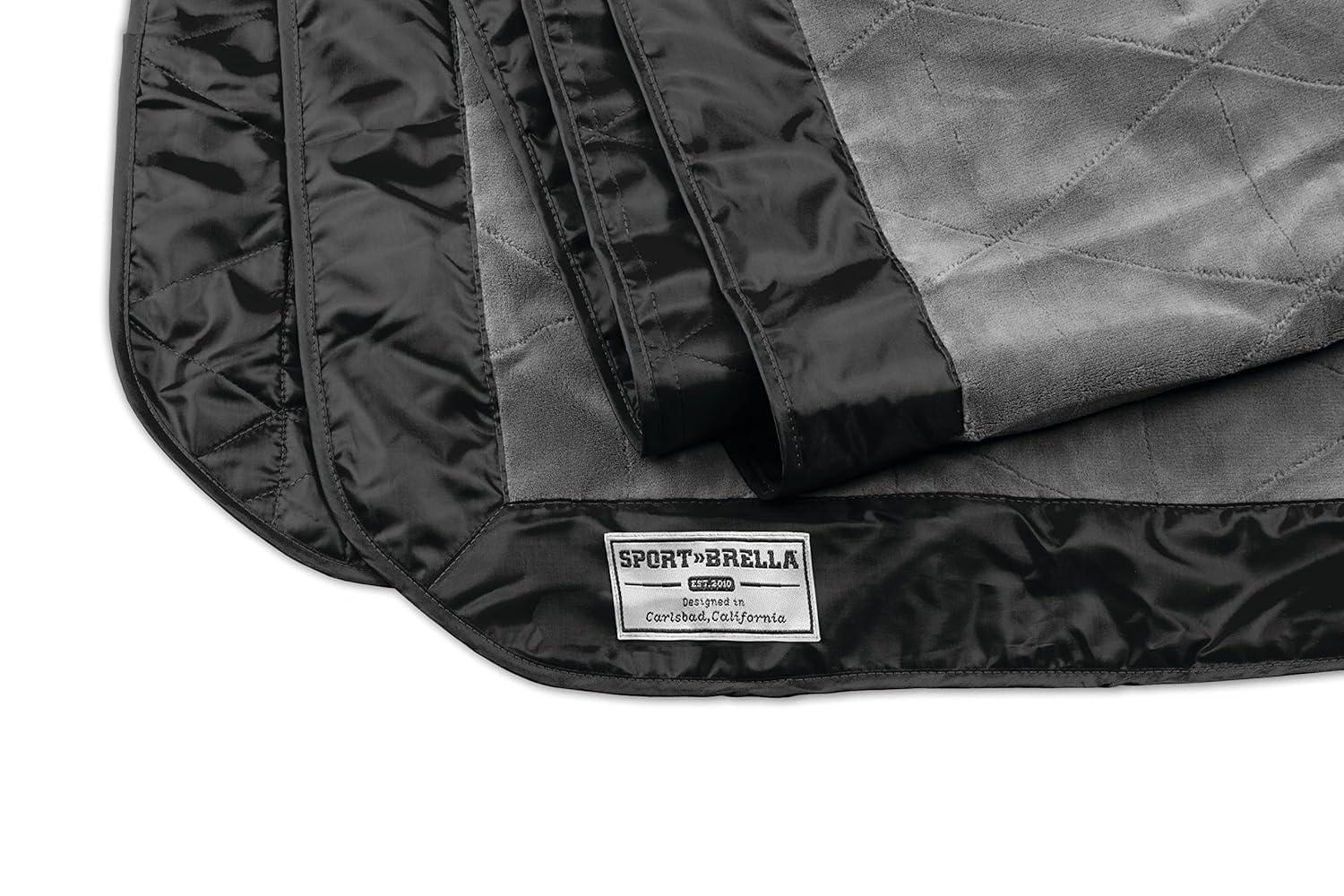 Sport-Brella Sunsoul 75" x 57" Dual Purpose Outdoor Blanket - Black/Gray