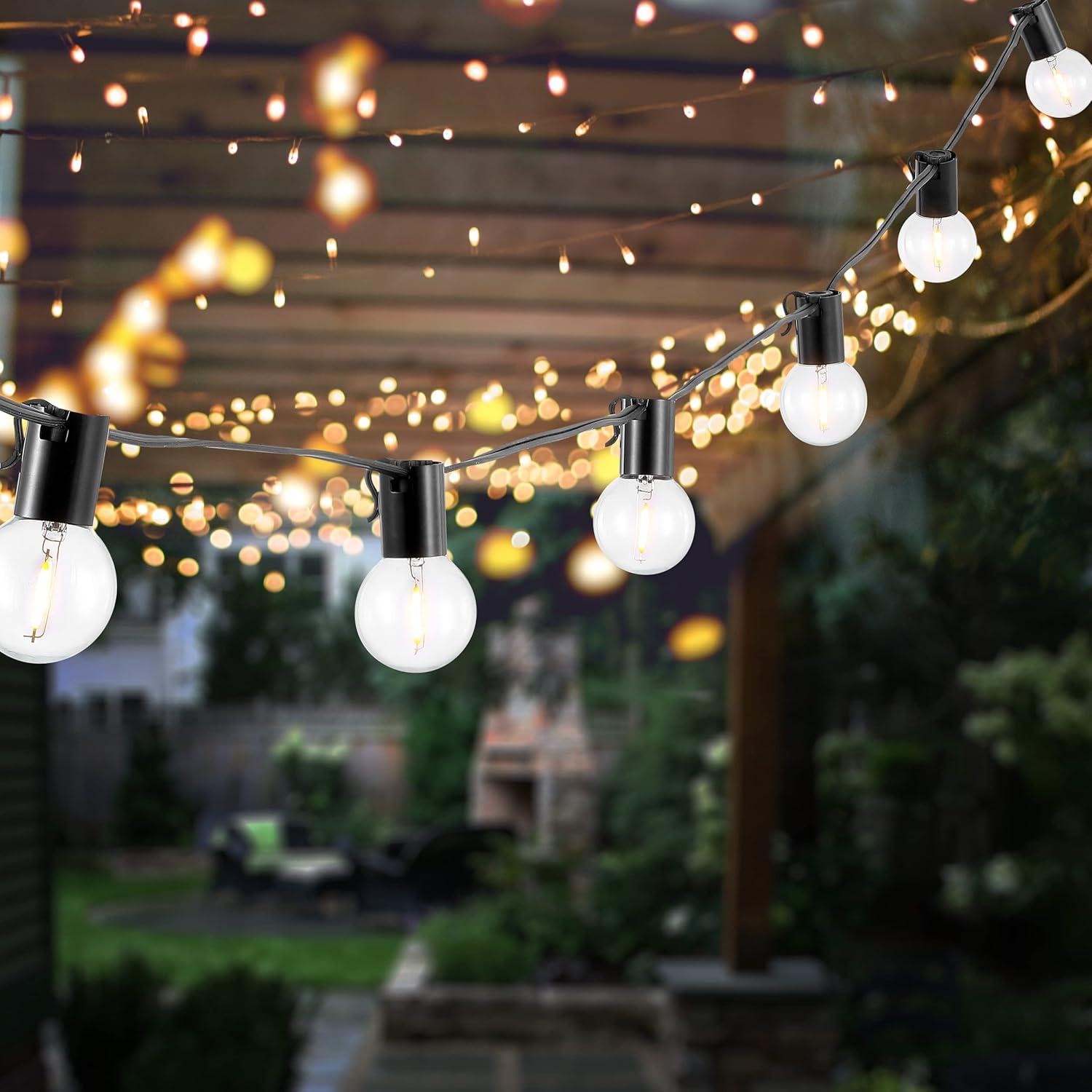 Huron Led Outdoor String Light - Black - Safavieh..