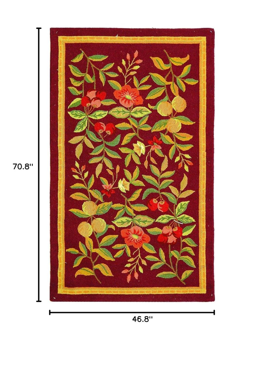 Chelsea HK210 Hand Hooked Area Rug - Black - 3'9"x5'9" - Safavieh.