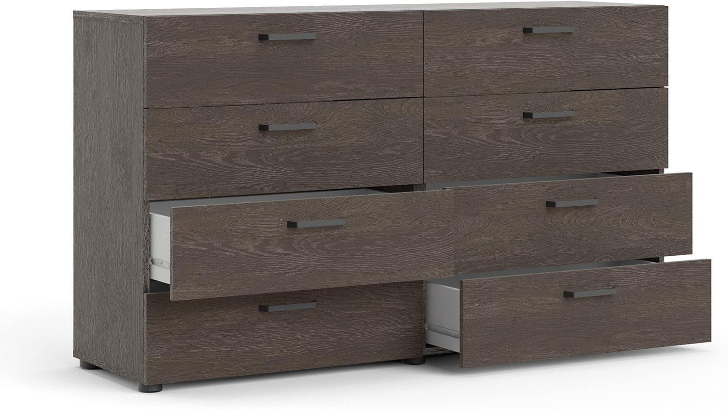 Dark Chocolate 8-Drawer Double Dresser with Streamlined Hardware