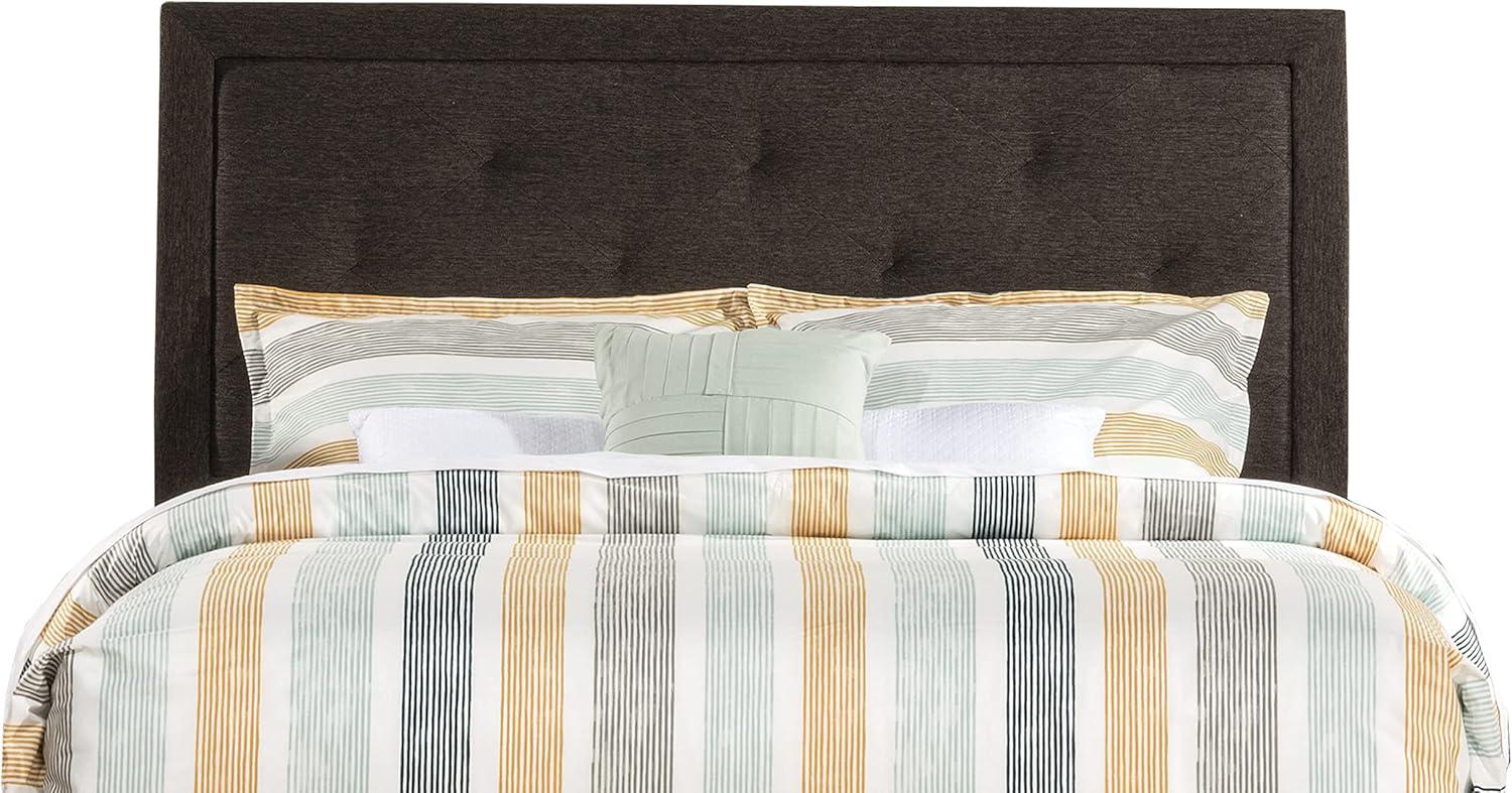 Hillsdale Furniture Becker Upholstered Full Headboard, Black/Brown