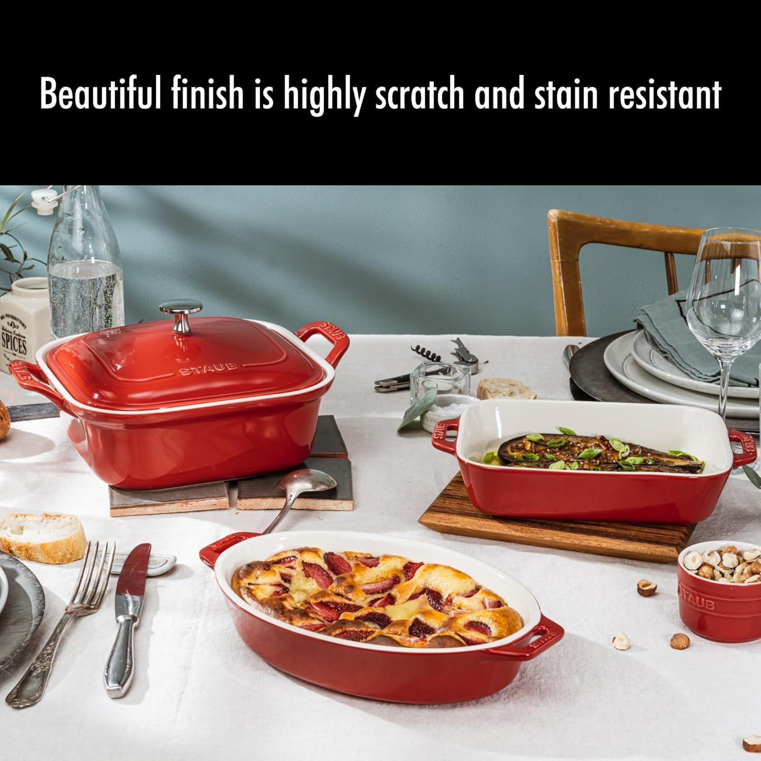 Staub ® Cherry 4-Piece Baking Set