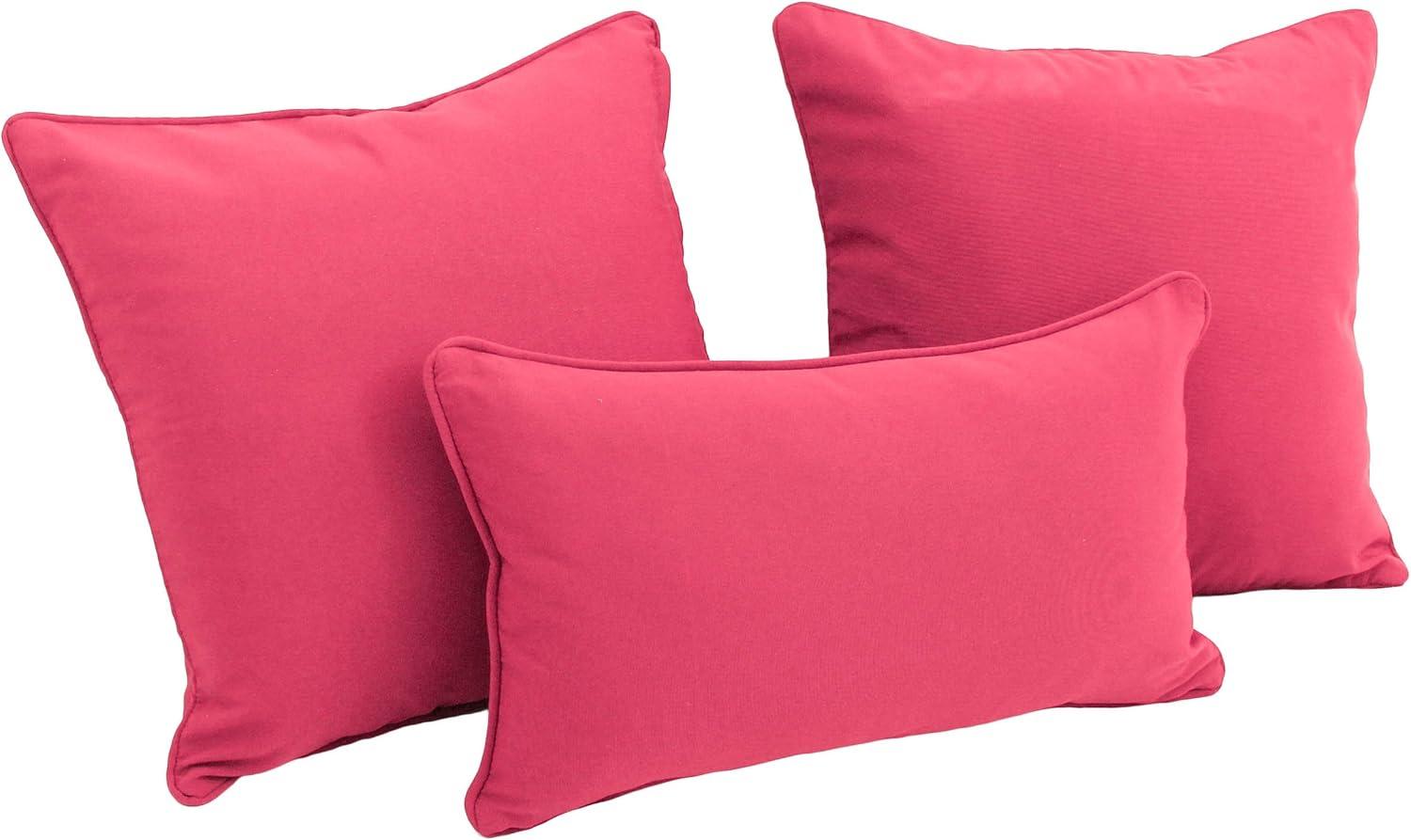 Cotton Blend Reversible Throw Pillow