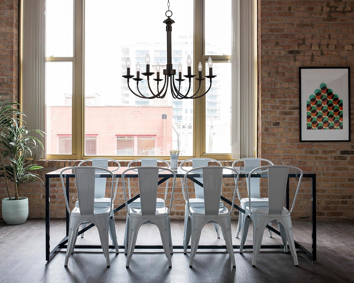 Trans Globe Lighting - Four Light Chandelier-Brushed Nickel Finish
