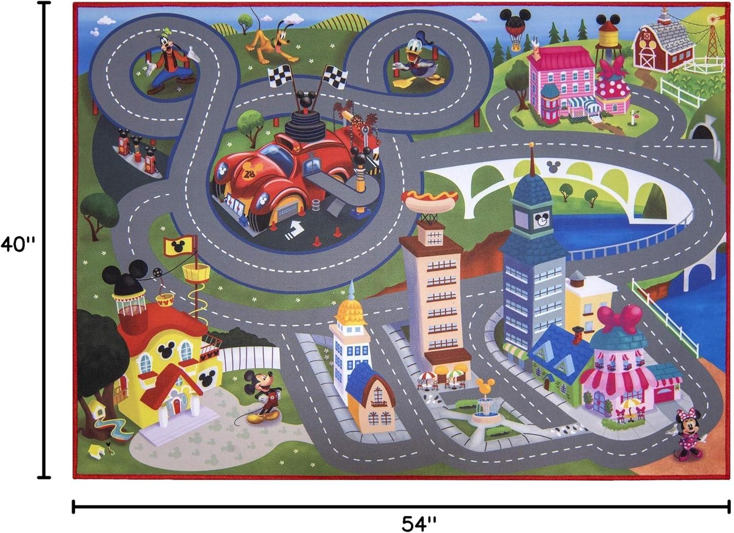 Gertmenian Disney Game Rug Mickey Mouse and Friends Kids Toys Throw Area Carpet