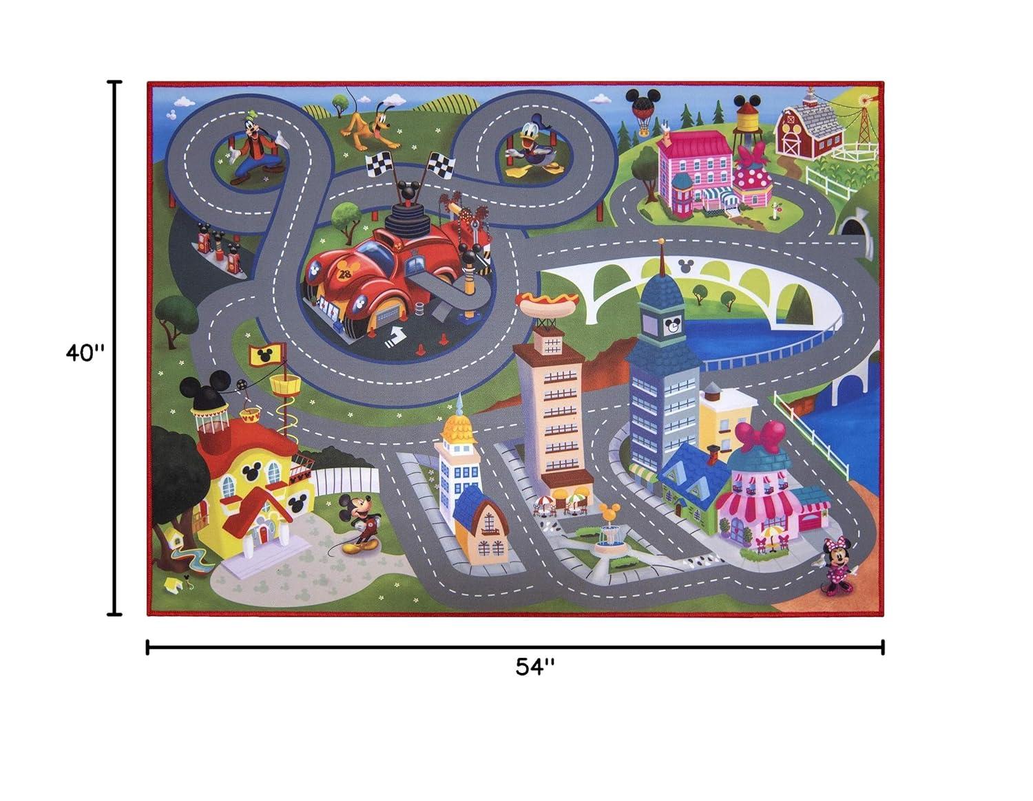 Gertmenian Disney Game Rug Mickey Mouse and Friends Kids Toys Throw Area Carpet