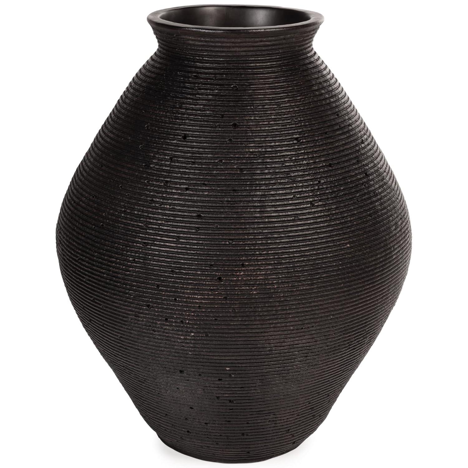 Signature Design by Ashley Casual Hannela Vase  Antique Brown