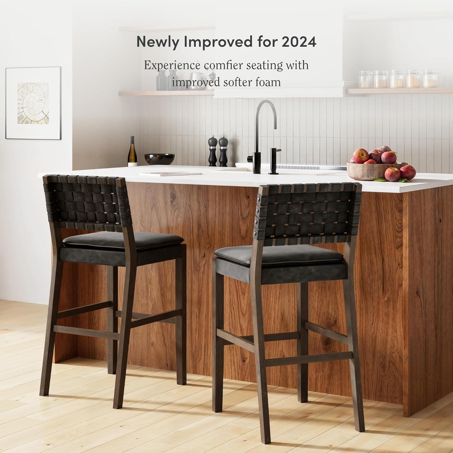 Nathan James Upholstered Stool