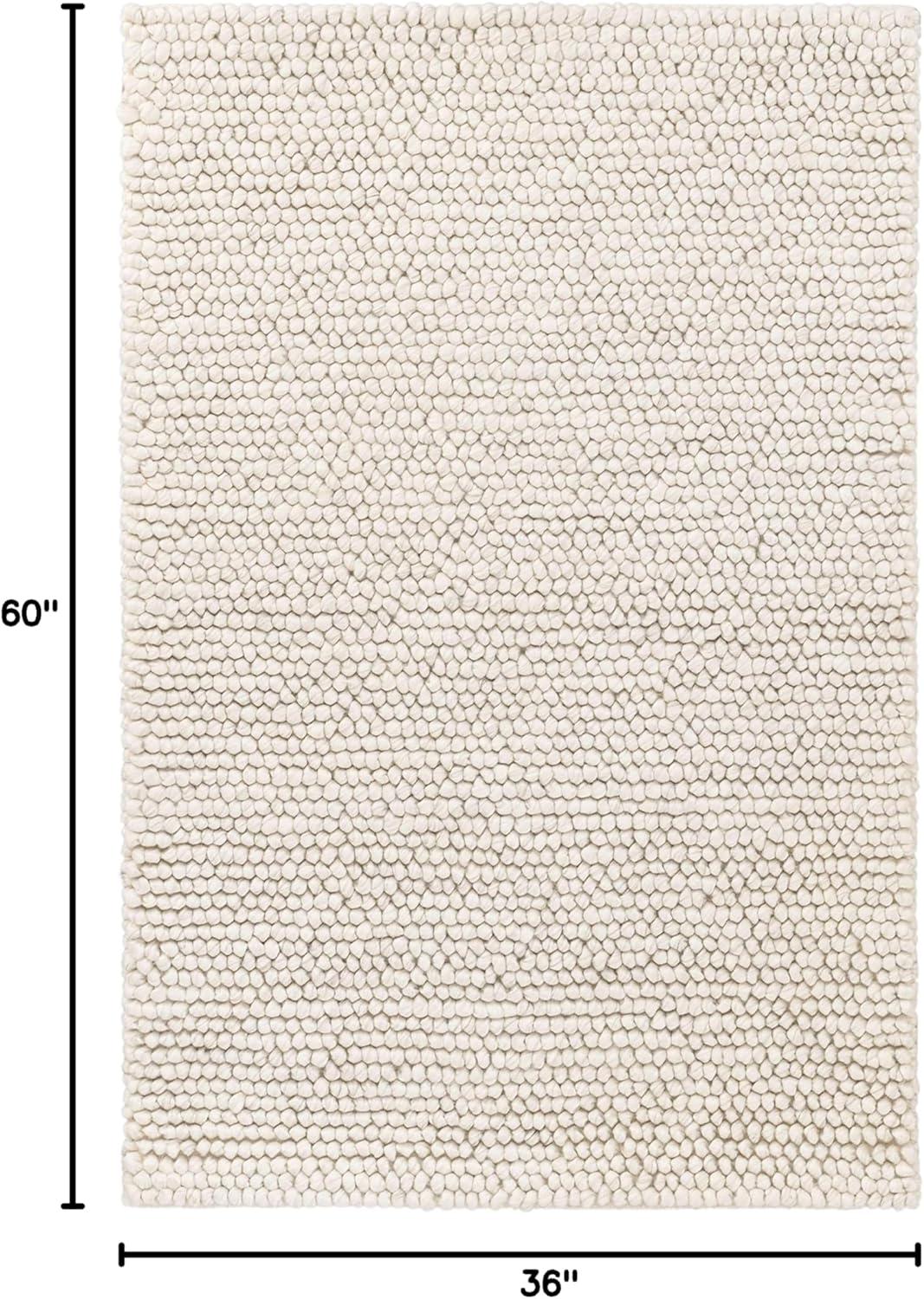 Niels Ivory Handwoven Wool/Viscose Rug