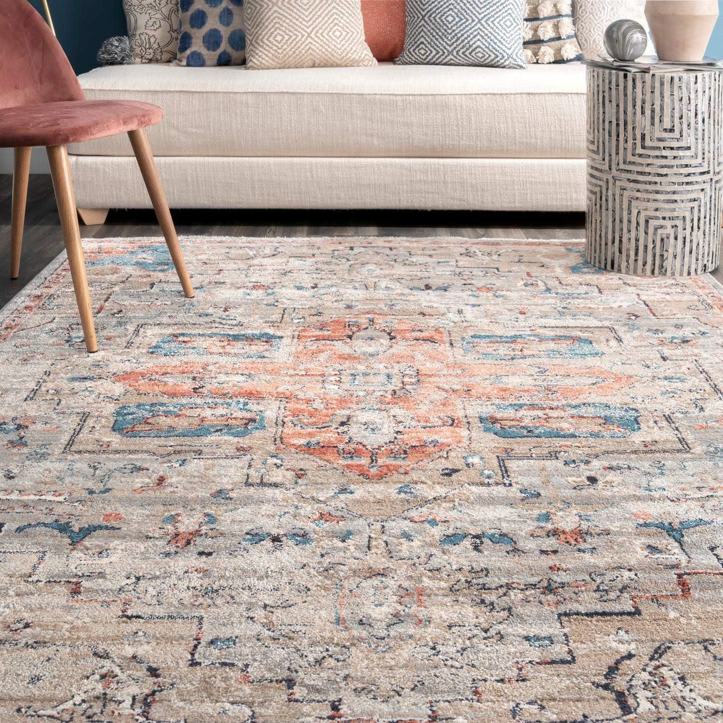 Nuloom Janessa Croix Medallion Indoor Area Rug