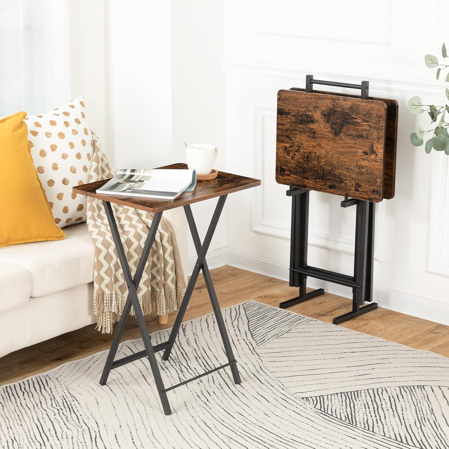 Kearra TV Tray Table Set with Stand